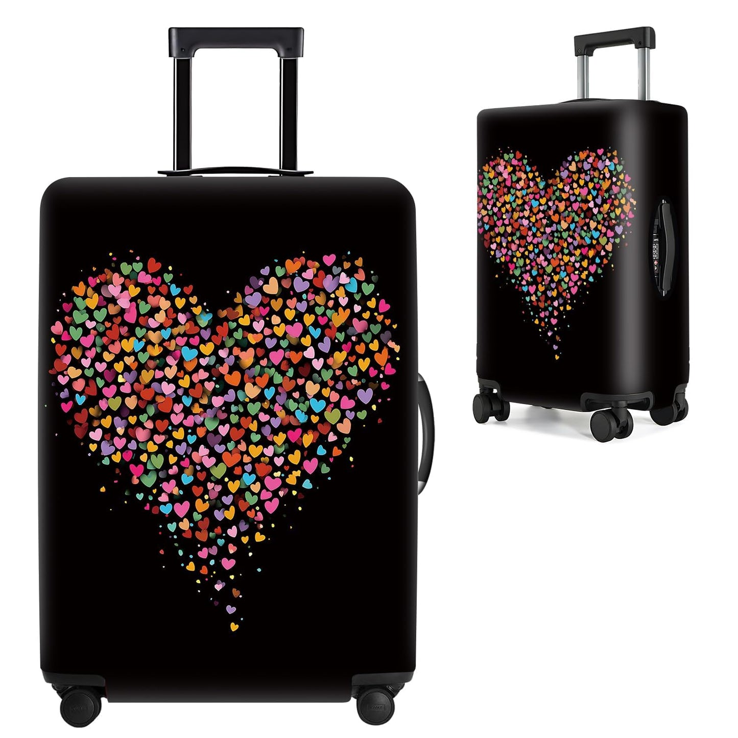 Colorful Abstract Art Luggage Cover – Vibrant Woman Face Design Suitcase Protector – Fits 32 to 34 Inch Travel Luggage,XL BST202