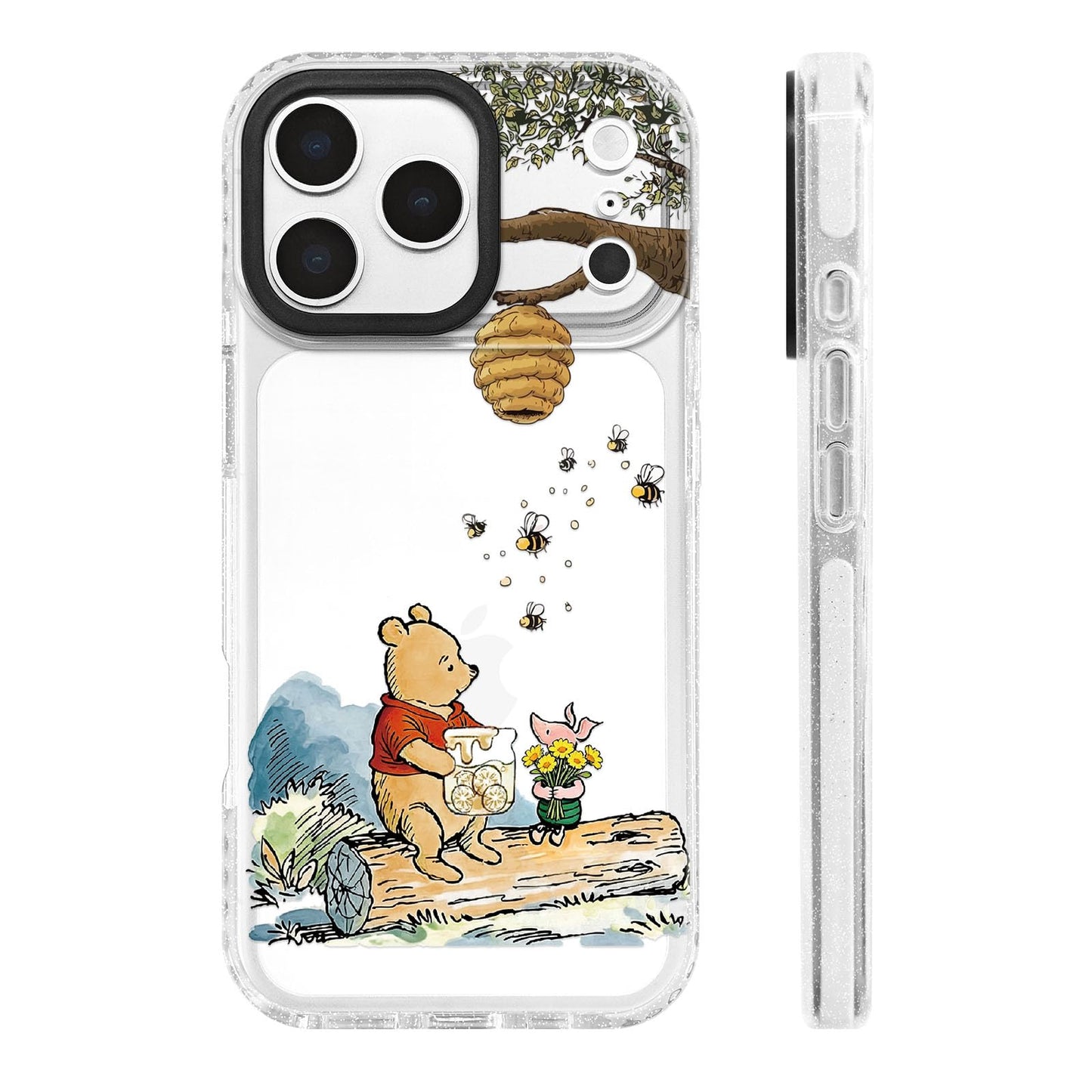 for iPhone 16 Pro Case [Military-Grade Drop Protection/Stylish Soft TPU Protective/Camera Protection/for Women & Girls] - Beach Party Collage Pattern with Mermaid WN420