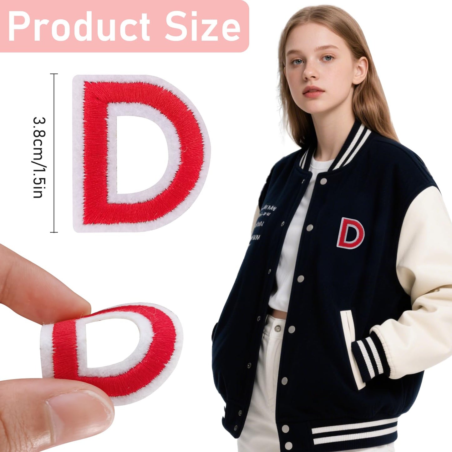 72Pcs Iron on Number and Letter Patches, Numbers 0-9, Letters A-Z Embroidered Applique Patches for Clothes, Skirts, Hats, Socks - Black BST220