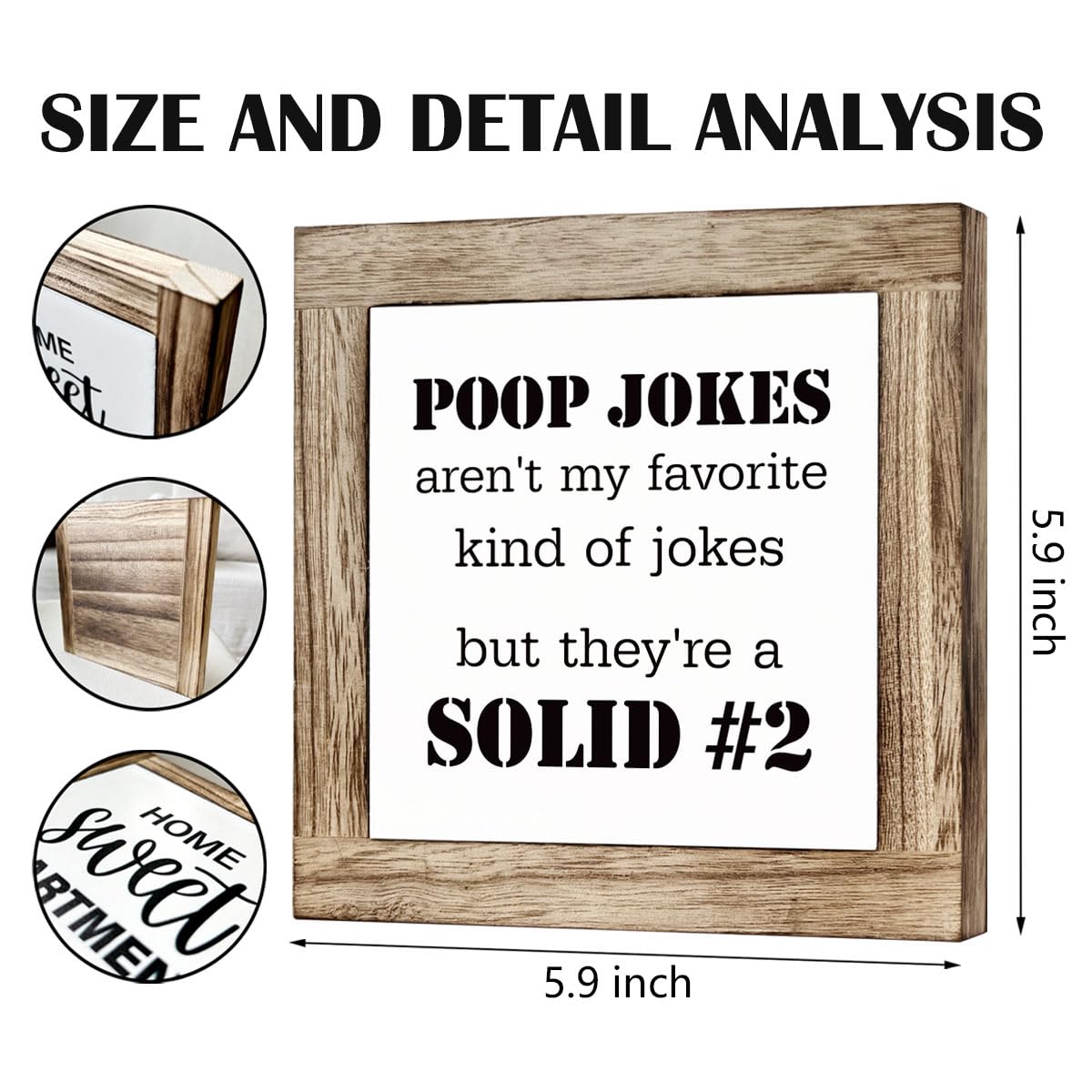 Bathroom Decor, Funny Bathroom Decor, Flush the Toilet This is Not Show and Tell, Wooden Box Signs for Home Decor, Bathroom Decor Tabletop, Kids Bathroom Rules Sign Decor, Bathroom Box Sign B6-71 BST202