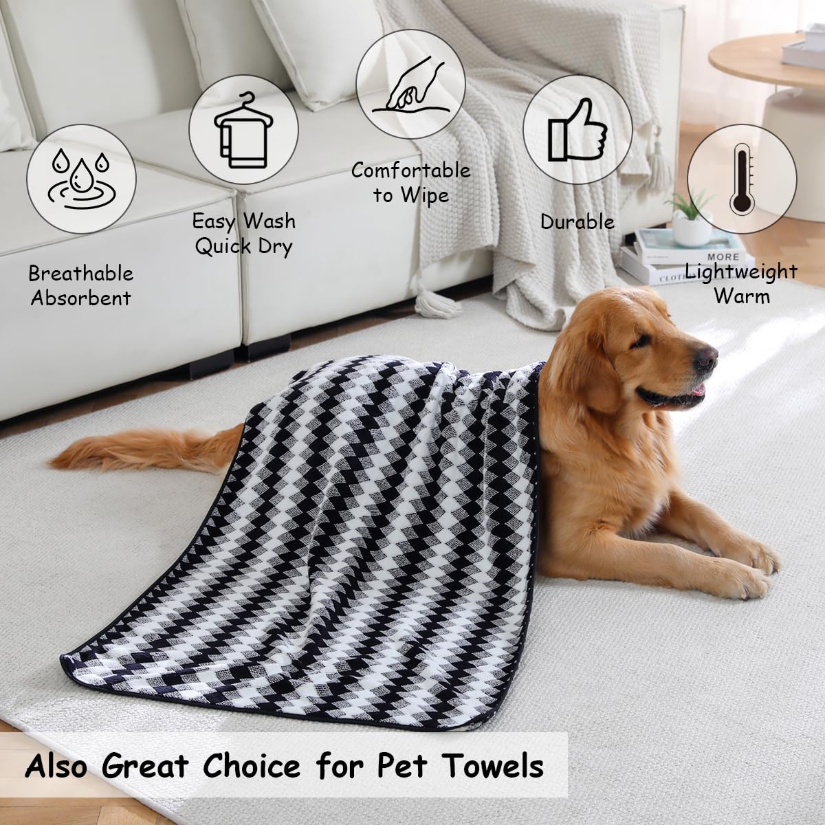 12 Pcs Light Gray Diamond Towel Set-4 Bath Towels,4 Hand Towels,4 Washcloths Soft Polyester Towels with Loop Absorbent Shower Towel Quick Dry Beach Chair Towel Family Towels for Bathroom Spa Gym Pool BST220