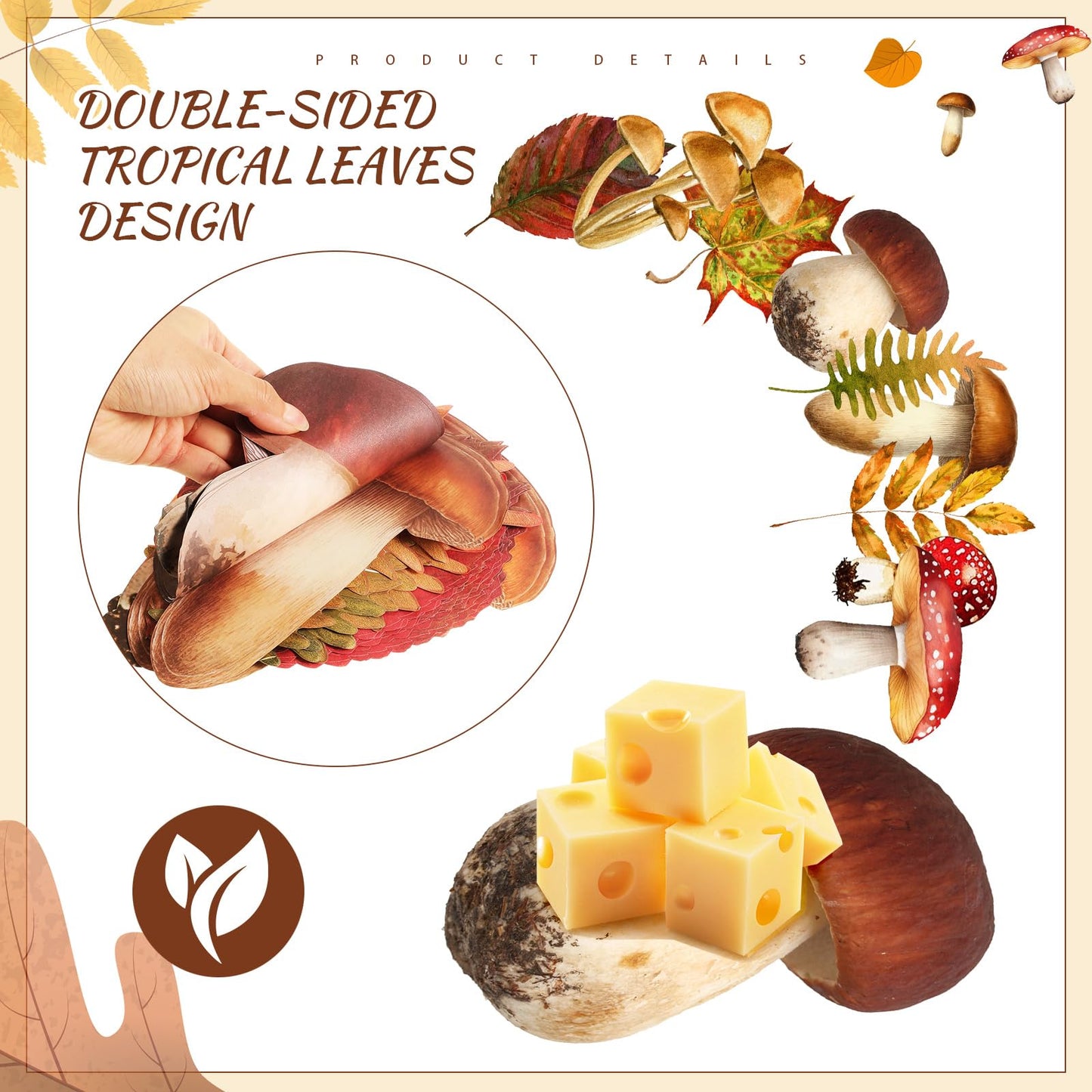 Gersoniel 90 Pcs Parchment Paper Leaves, 8.66 Inch Spring Charcuterie Board Parchment Paper Leaves Cheese Decorative for Table Festival Party Serving BST220