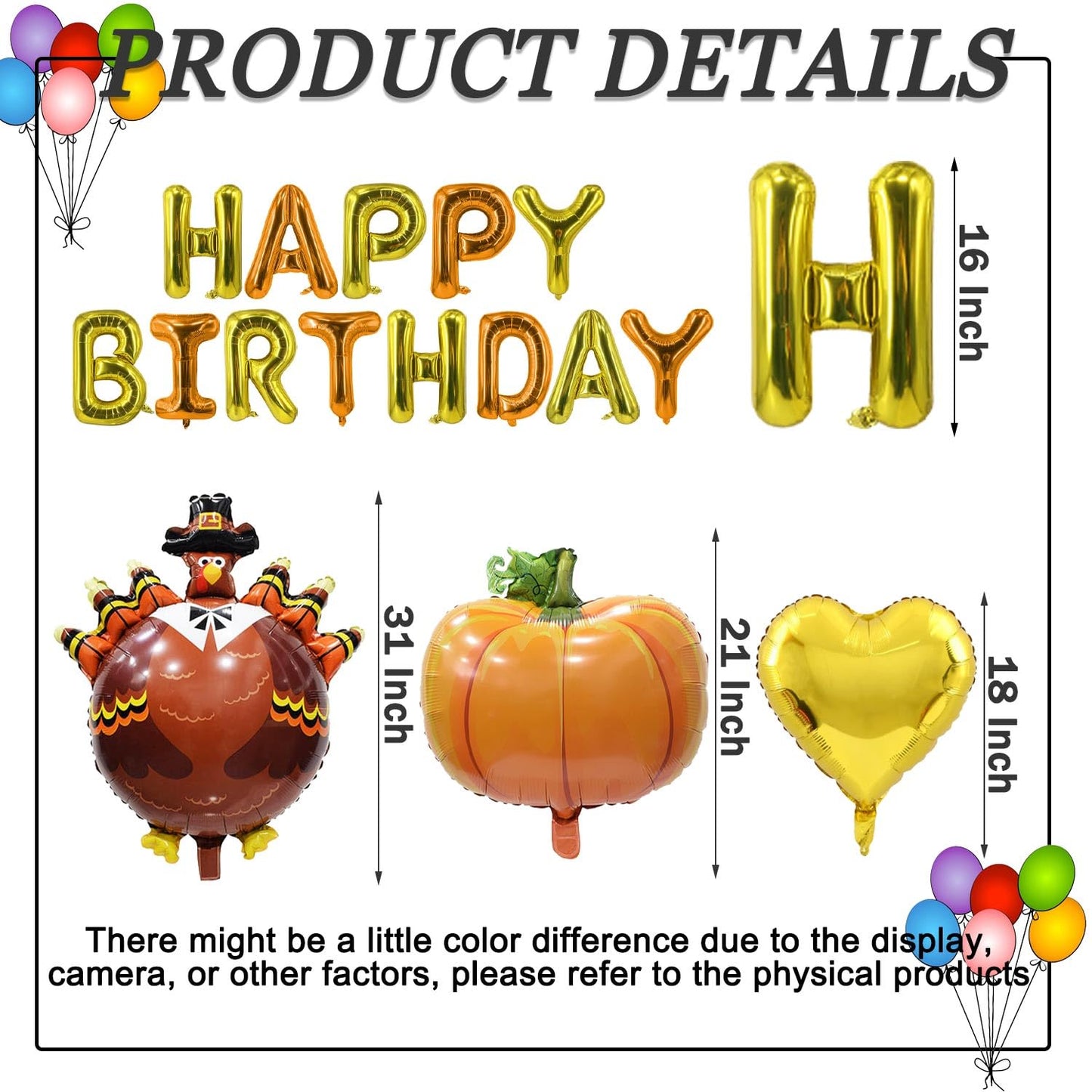 Green Happy Birthday Balloons Banner Foil Balloons Letters Banner Balloon for Green Themed Party Decoration Supplies Christmas Birthday Decoration Decor Ballons Arch Kits Party Balloon Set 15pcs BST326L