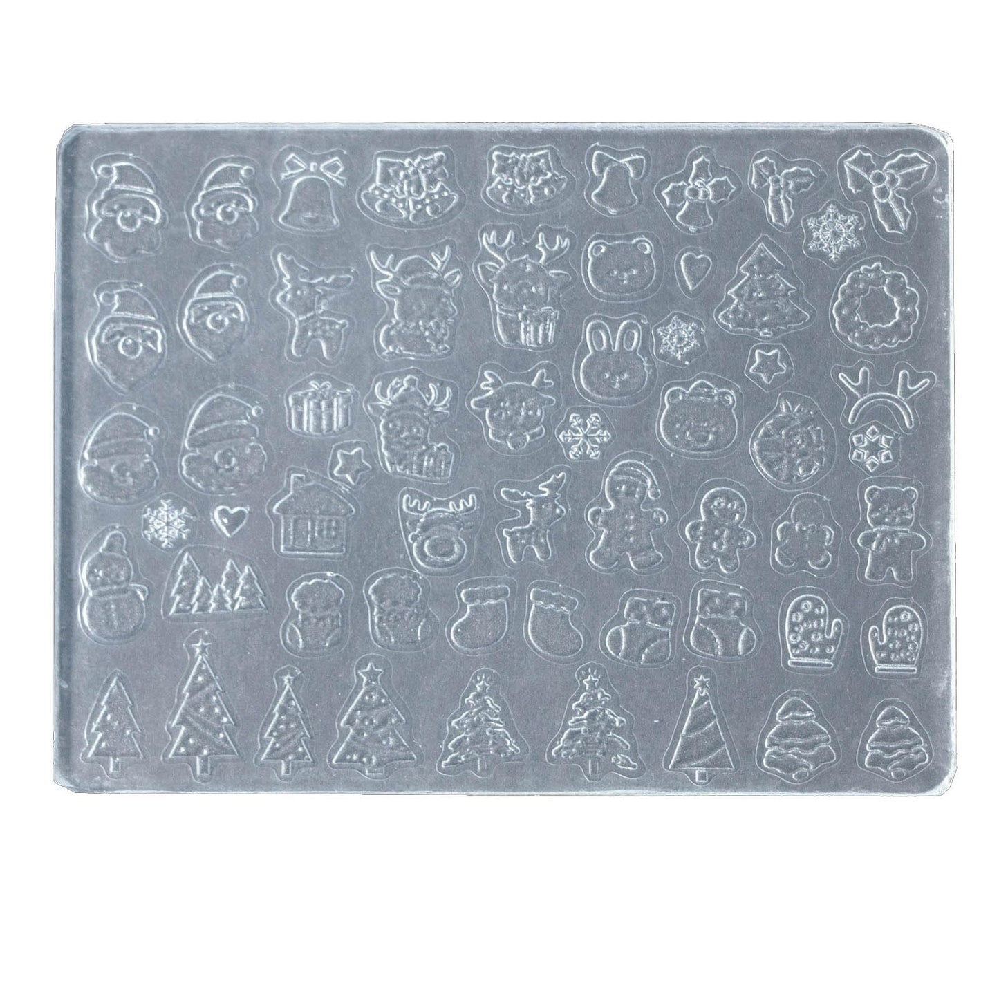 Nail Art Silicone Mold Beautiful 3D Nail Embossed Stencils Molds Epoxy Resin Mold DIY Crafts Party Home Decor BST220