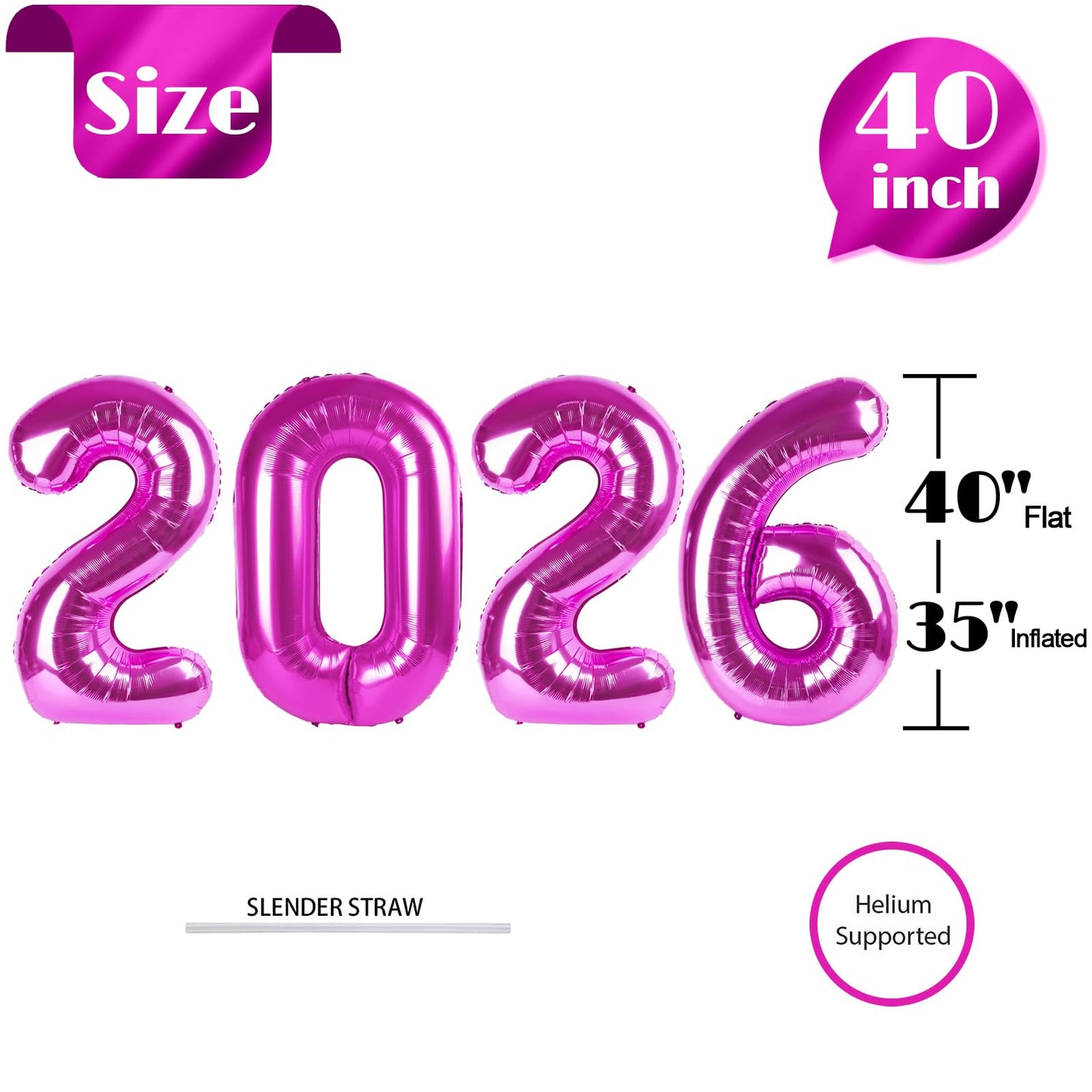Light Brown 2026 Number Balloon, Light Brown Number Balloons 40 Inch, 2026 Balloon Birthday Decorations, 2026 Birthday Party Supplies, 2026 Graduation Party Favors, Class of 2026 Decorations BST326L