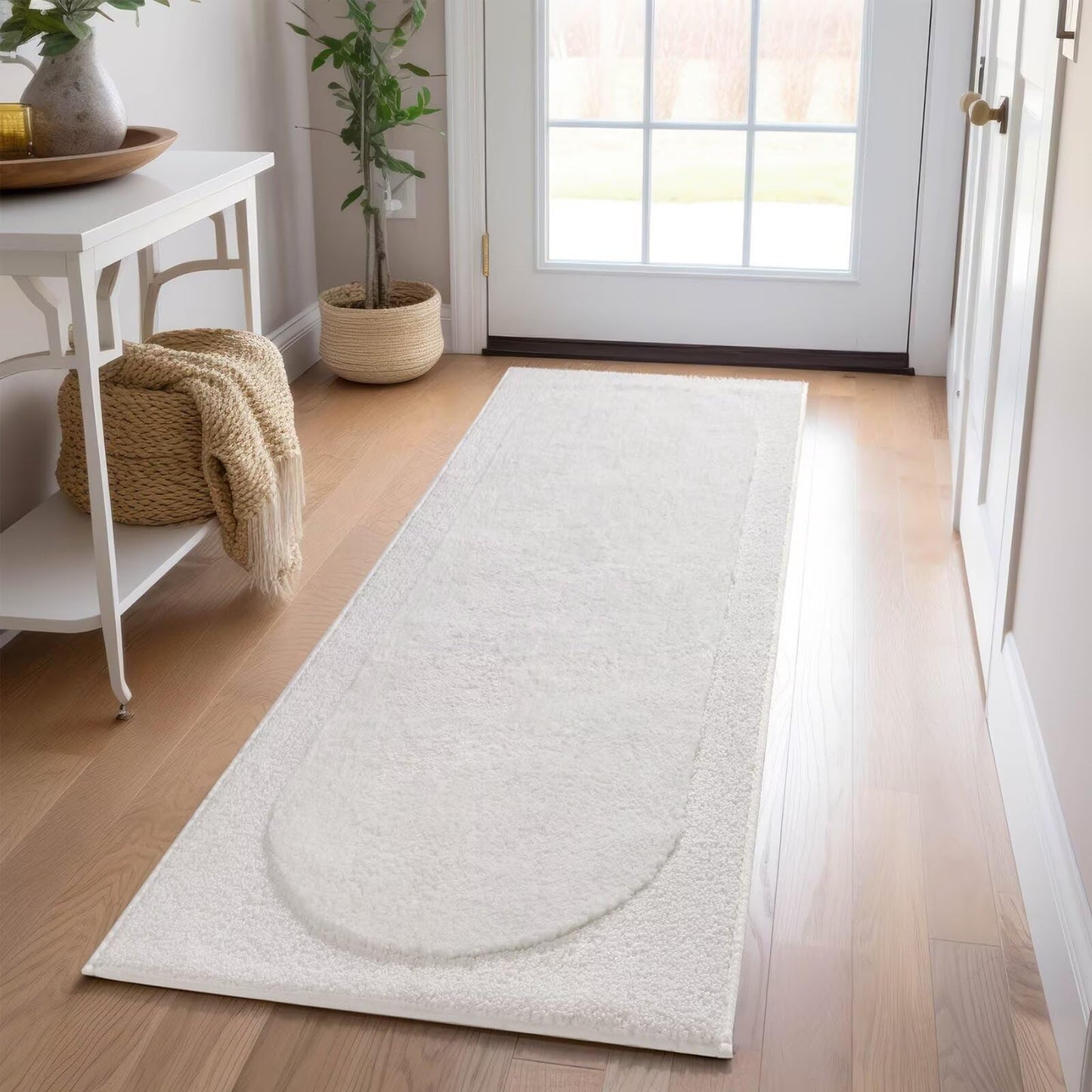 DEXDE Bathroom Rugs Non-Slip Mat for Bathroom Floor Shower,24x16 Beige | Thick Soft Absorbent Bath Mat, Quick Dry Microfiber Rug, Machine Washable Shower Floor Bathroom Mat Home Decor Accessories BST220