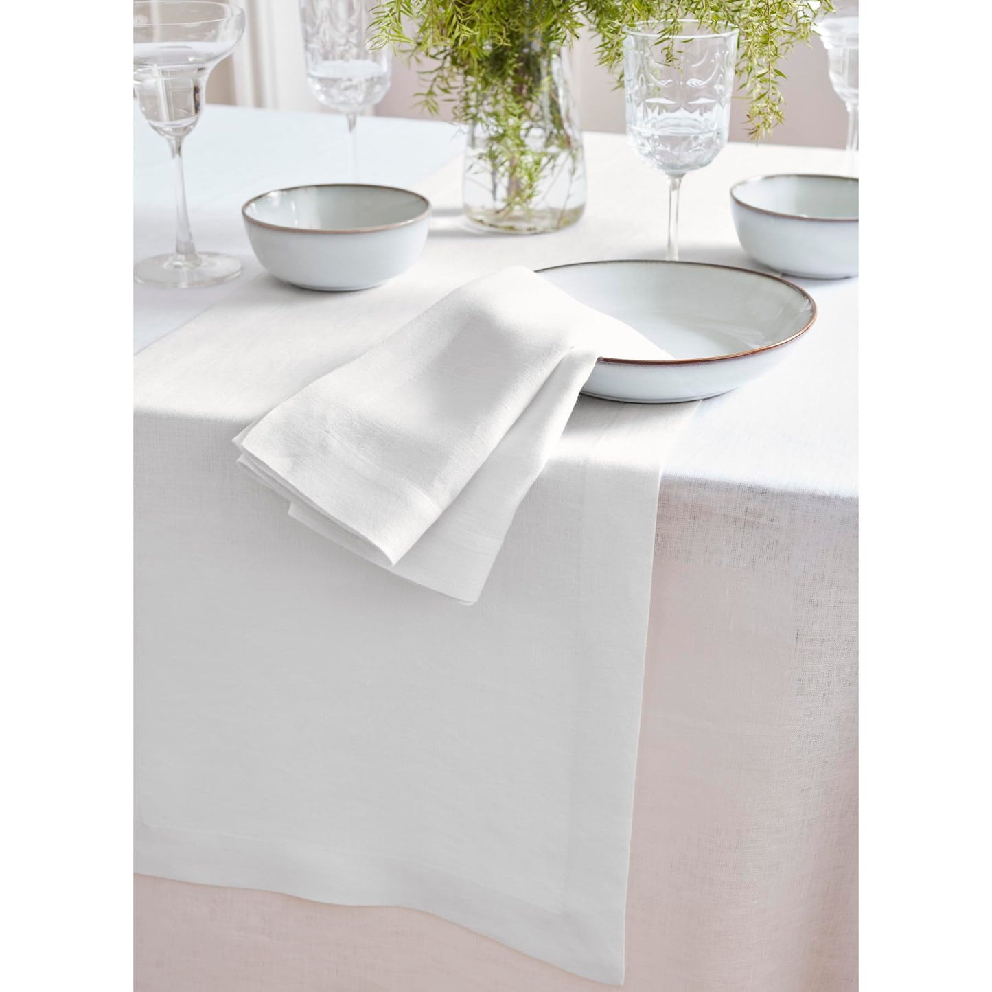 Solino Home 100% Pure Linen Dining Table Runner Cordovan, Sonoma 14 x 48 in | Table Runners for coffee tables, entryway tables and layered dresser styling | prewashed, relaxed drape | OEKO-TEX Certified BST326SOLH