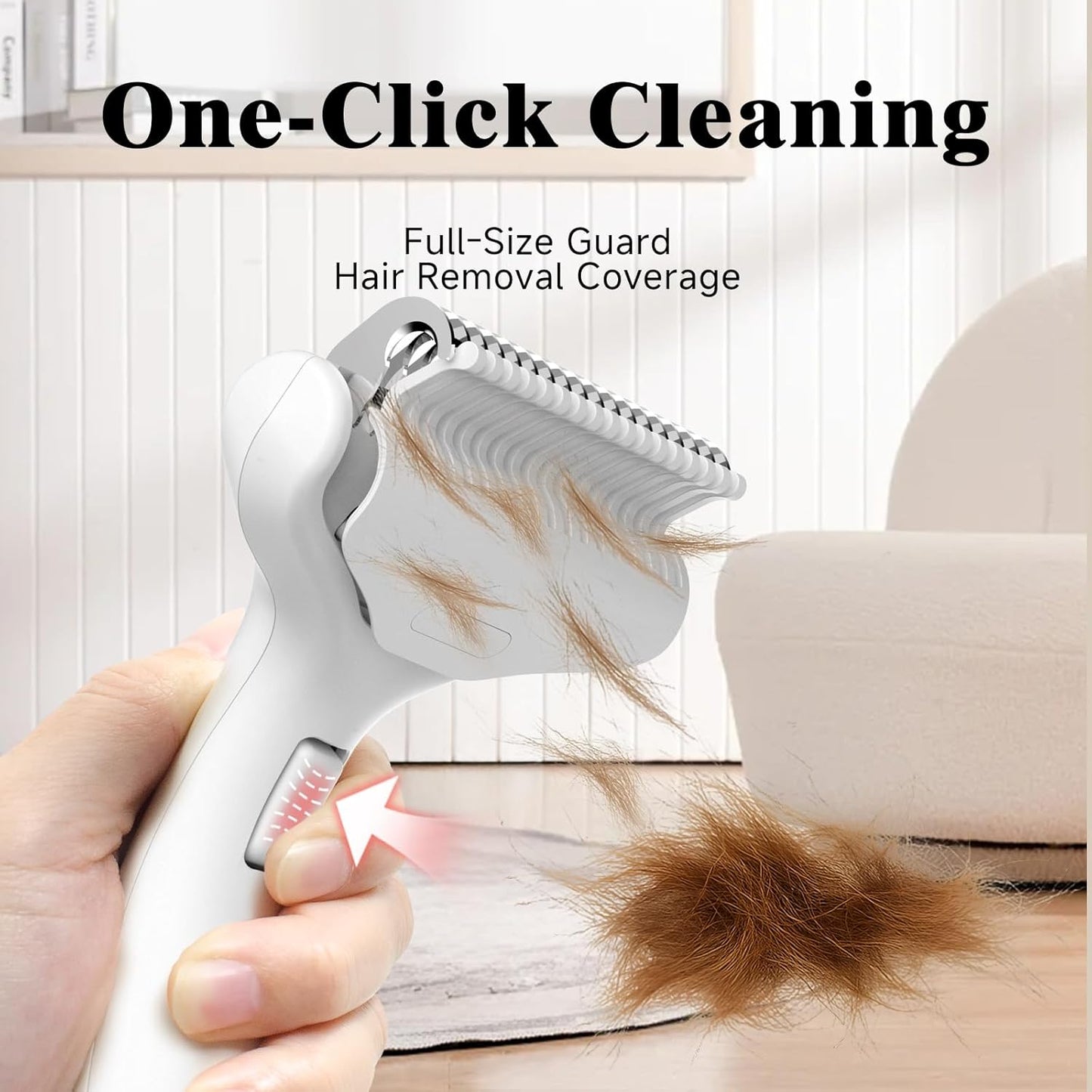 3-in-1 Pet Steam Brush Set for Dogs & Cats, Grooming Comb with Spray, Defur Tool N25