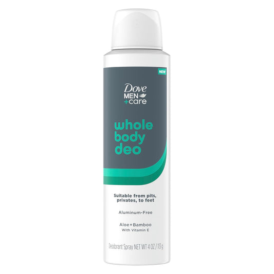 Dove Men+Care Aloe + Bamboo Whole Body Deo Deodorant Spray 37