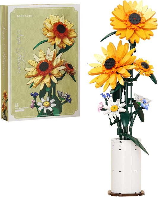 ZONECYTD Sunflower Building Blocks Sets 86