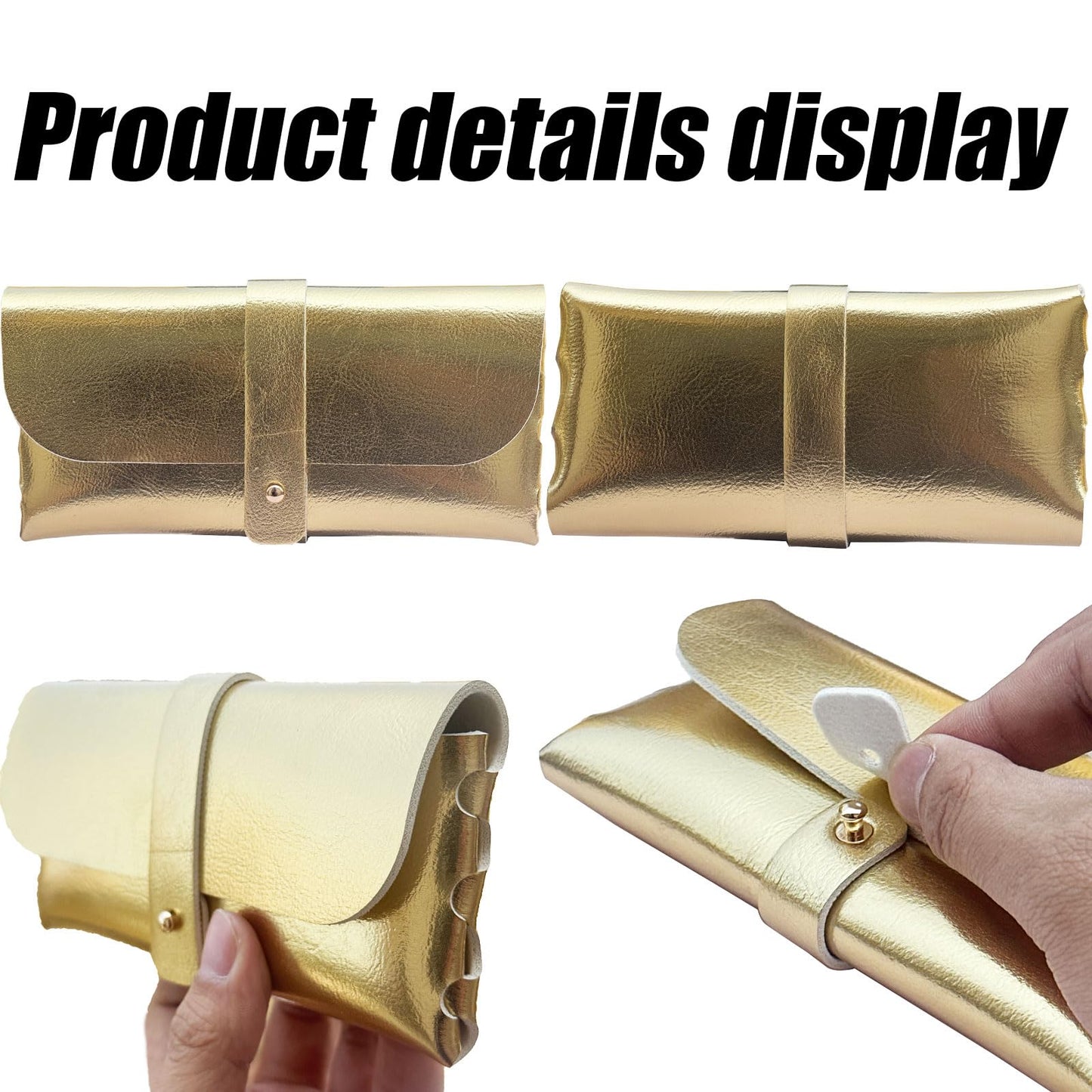Glasses storage bag Travel sunglasses myopia glasses storage bag Fashion leather storage bag WN420