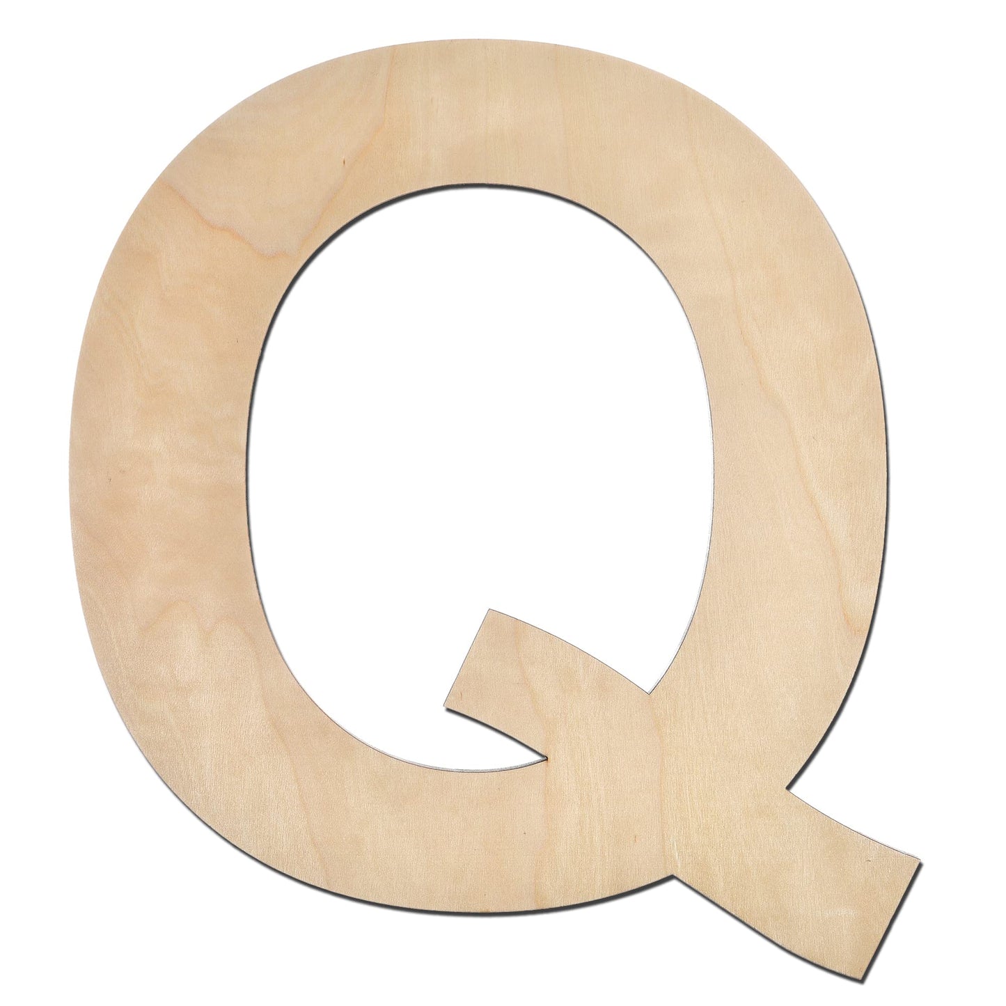 12 Inch Wooden Letter X, 1/4 Inch Thick Large Unfinished Wood Letter for Home Wall Decor, DIY Crafts BST220