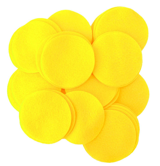 Playfully Ever After Yellow Craft Felt Circles (2 Inch - 44pc) BST220