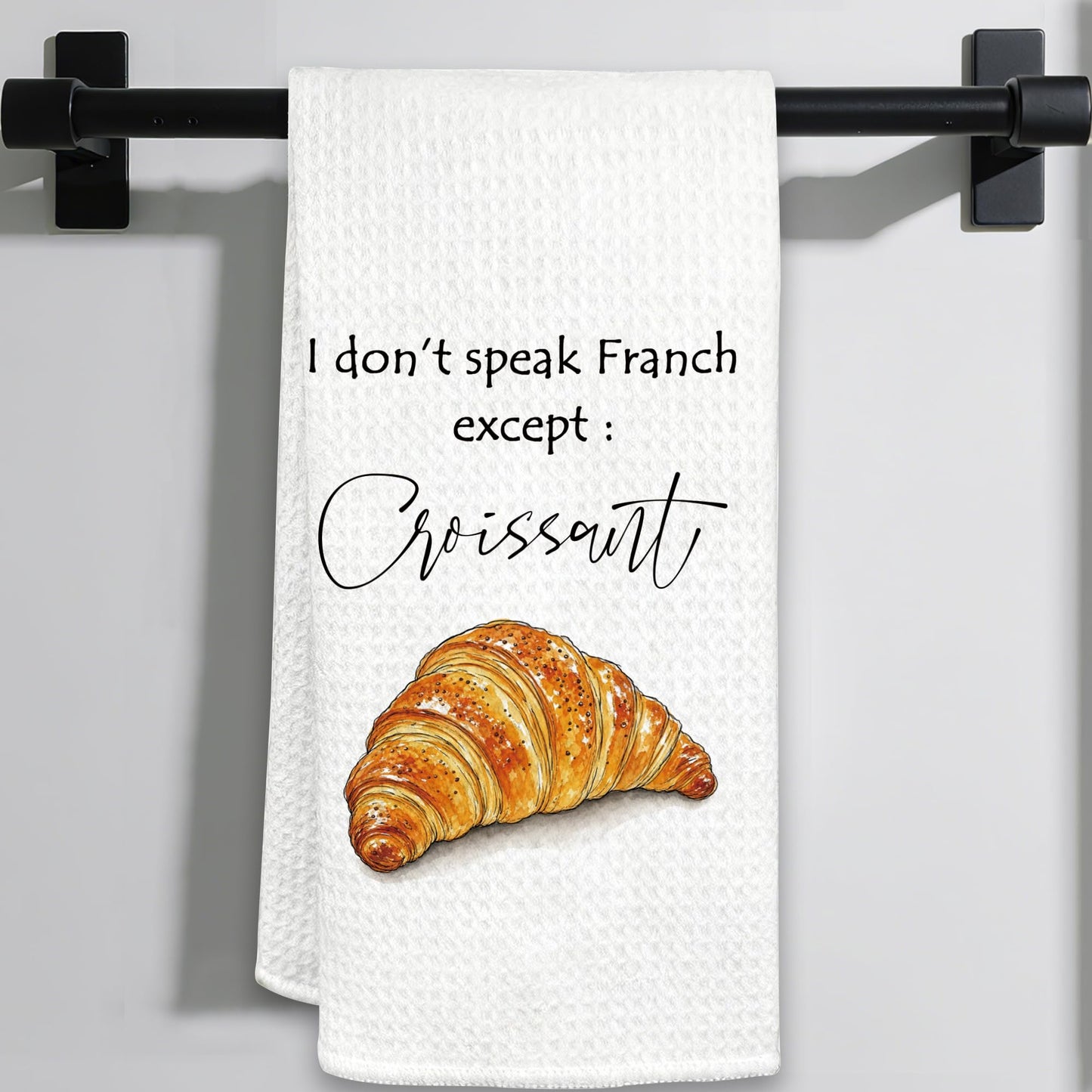 Funny Cat Gifts Kitchen Towels, Cute Cat with Knife and Fork Microfiber Dish Tea Towel for Kitchen Decor, Funny Cats Cooking Decor, is It Dinner Time Yet, 16x24 Inch BST220