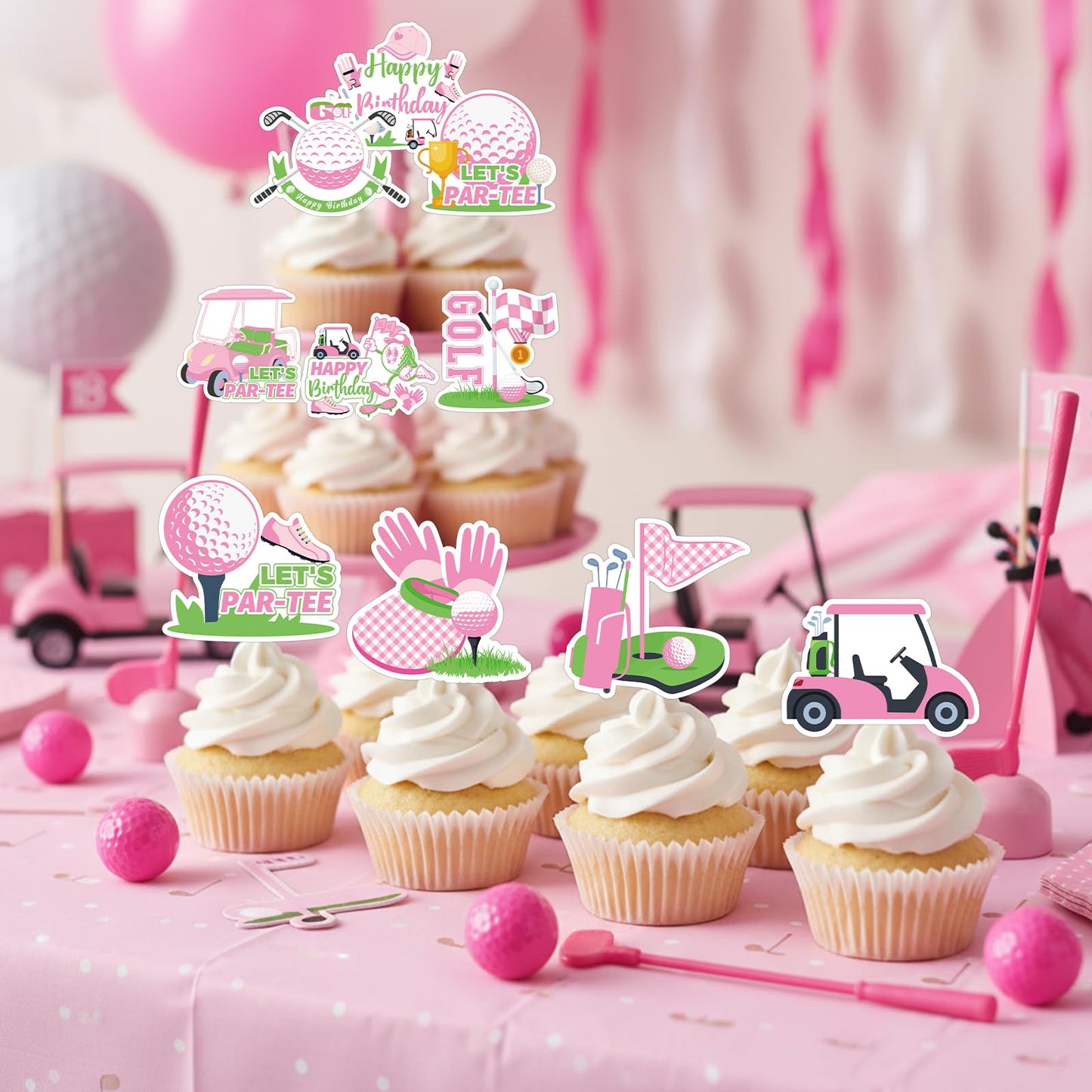 Baseball Birthday Party Decorotions - 24 PCS Ice Cream Drip Baseball Theme Cupcake Toppers, Boys Girls Sports Birthday Party Decorotions Supplies BST326L