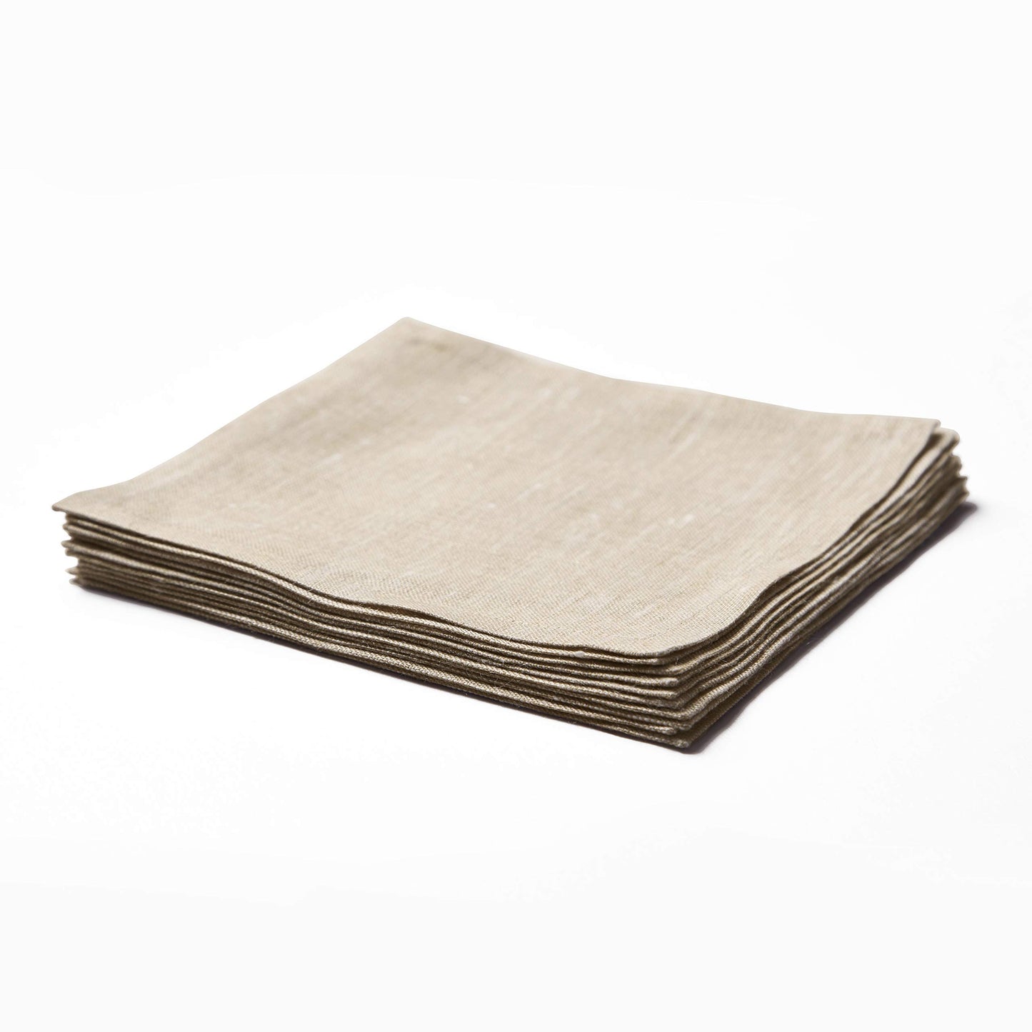 Solino Home 100% Linen Cocktail Napkins Black, Athena 6 x 6 in, Set of 12 | Small Cloth Napkins for cocktails, beverages, coasters and appetizer serving, Chambray Black, Pure Linen, OEKO-TEX Certified BST326SOLH