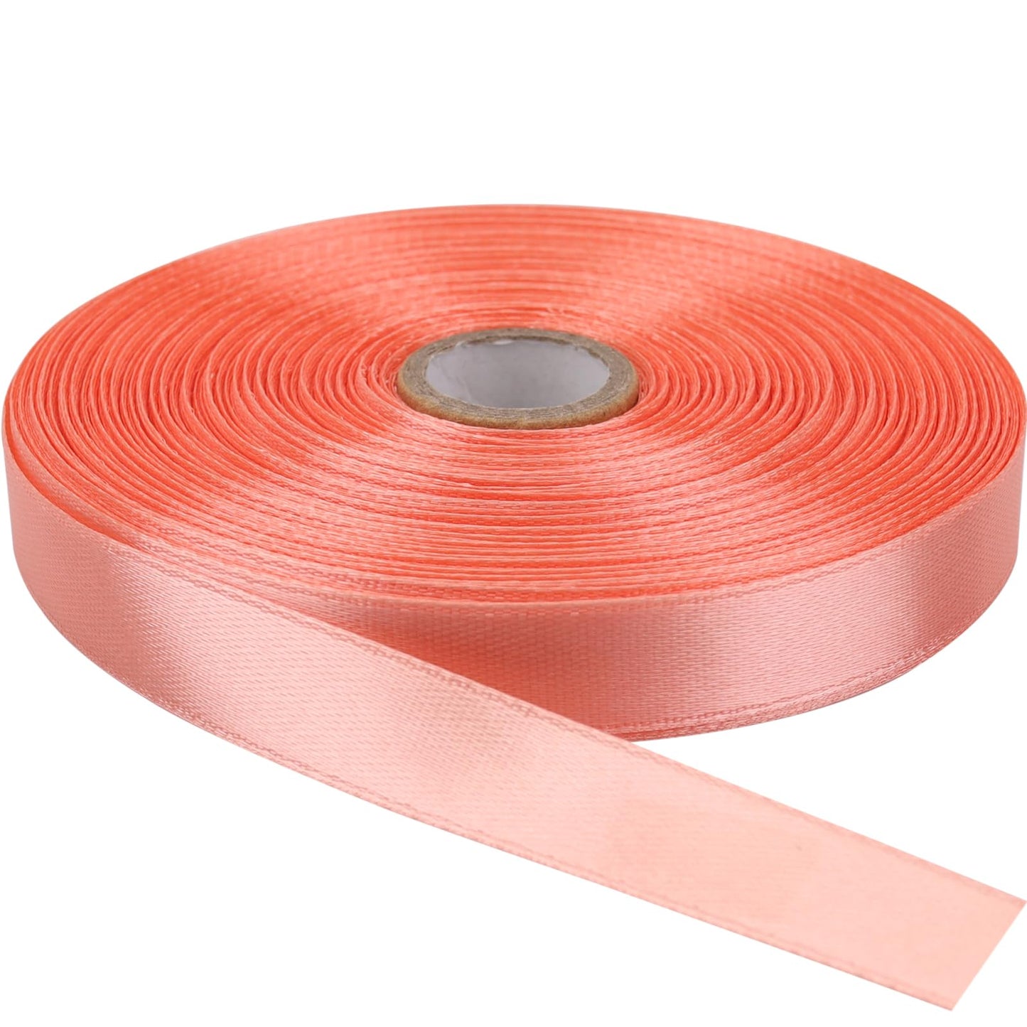 Single-Faced Sash Pink Ribbon - 1/2 Inch x 50 Yards Bulk Roll - Decorative Gift Wrapping, Crafting, Hair Bows, Wedding Party Decorations BST220