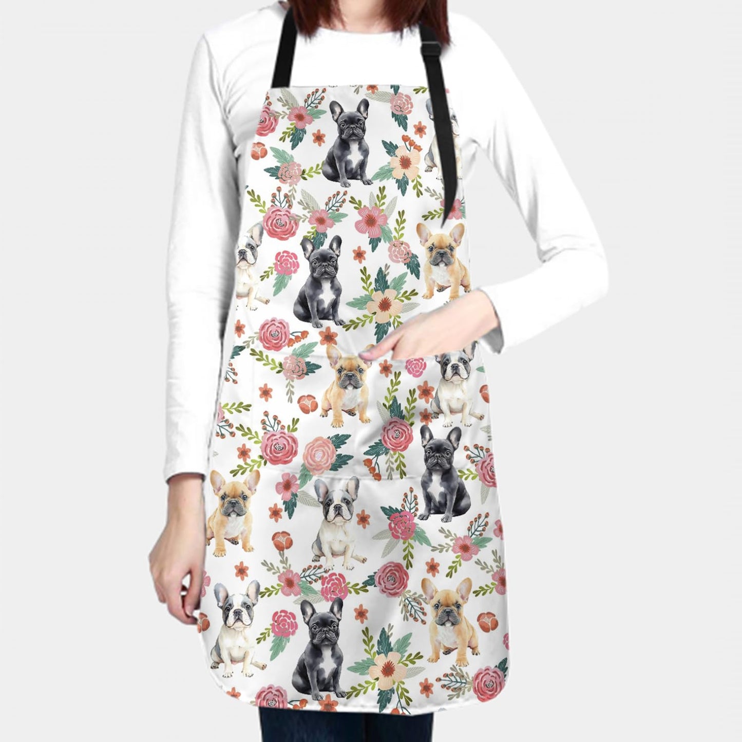 Giwawa Unisex Adult Apron Waterproof Stain Resistant Kitchen Cooking Apron with 2 Pockets for BBQ Grill Painting BST326H
