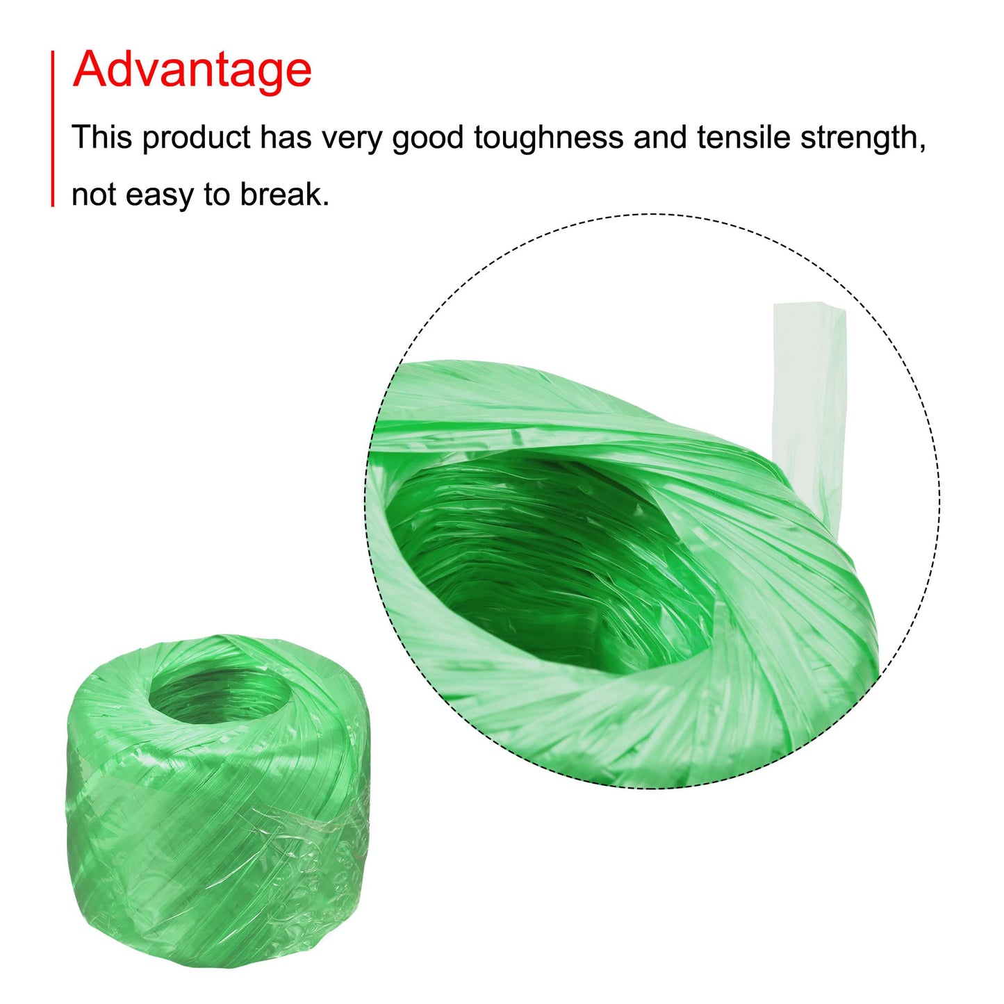 MECCANIXITY Polyester Nylon Plastic Rope Twine Household Bundled for Packing Gardening Craft,350m Length,Yellow BST326L