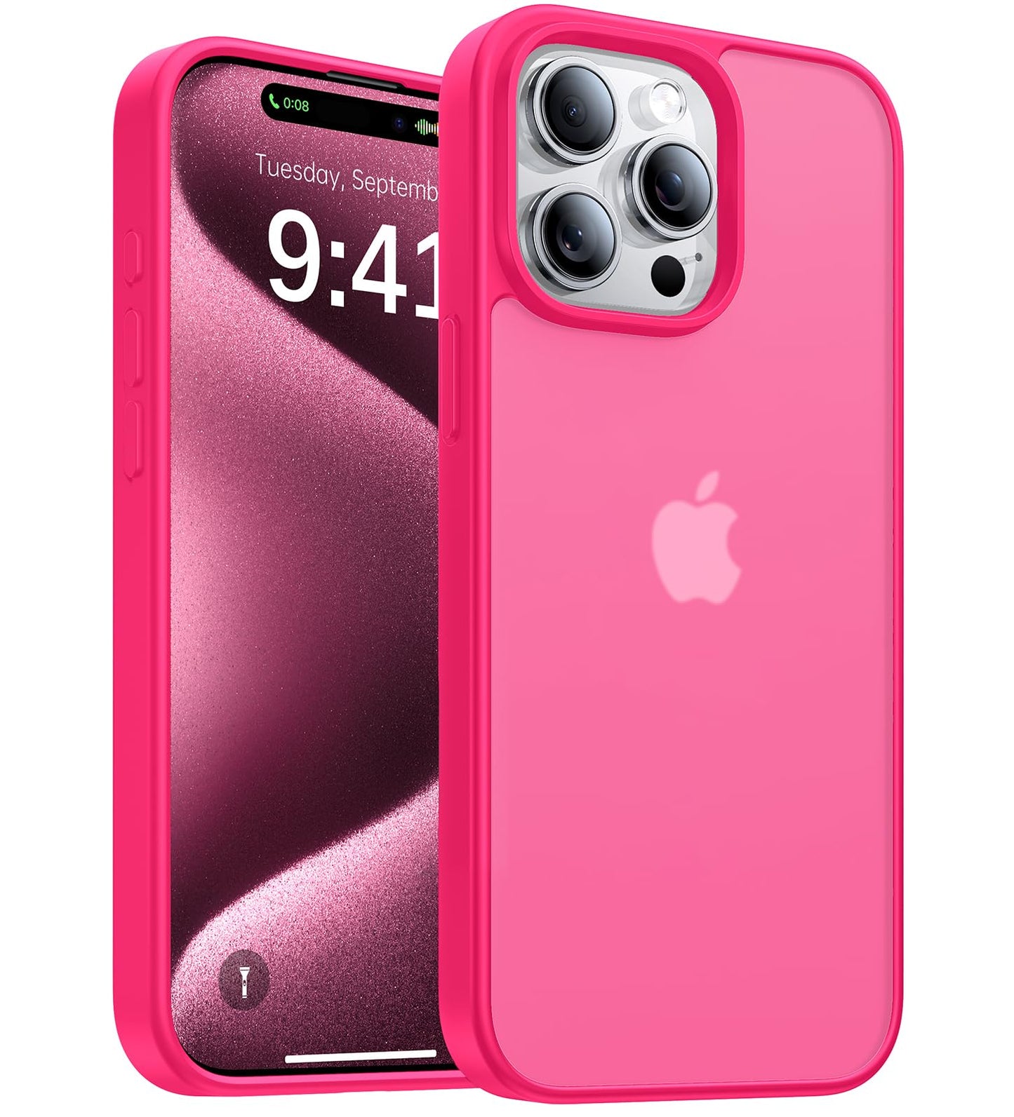 Magnetic for iPhone 17 Pro Max Case,[Anti-Slip][Compatible with MagSafe][Military Grade Drop Protection] Shockproof Protective Translucent Phone Case for iPhone 17 Pro Max Case,Wine Red WN420