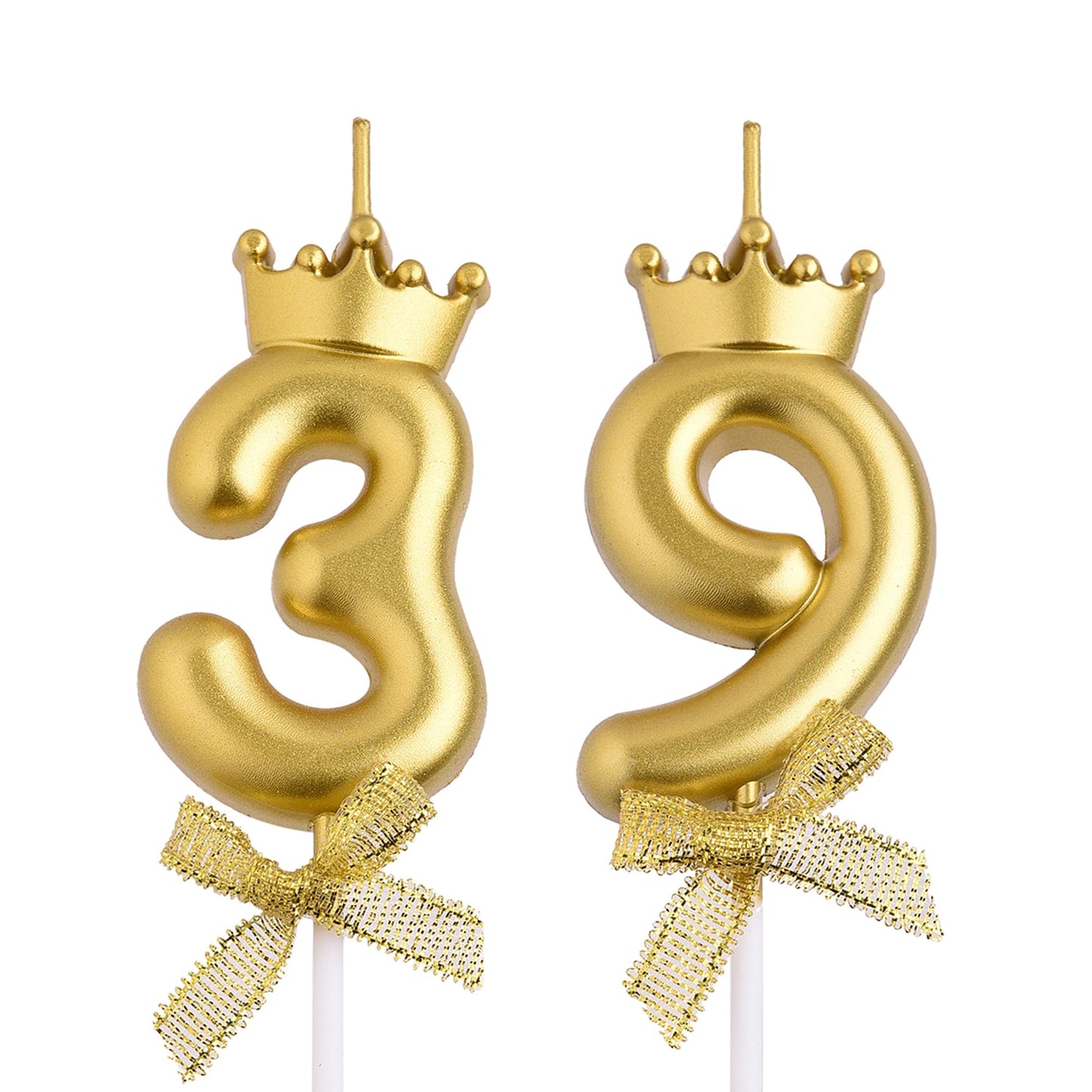 39th 93rd Birthday Candles, Red 93 39 Year Old Number Birthday Candles, Happy Birthday Party Cake Topper Decoration Gifts for Women Men BST220
