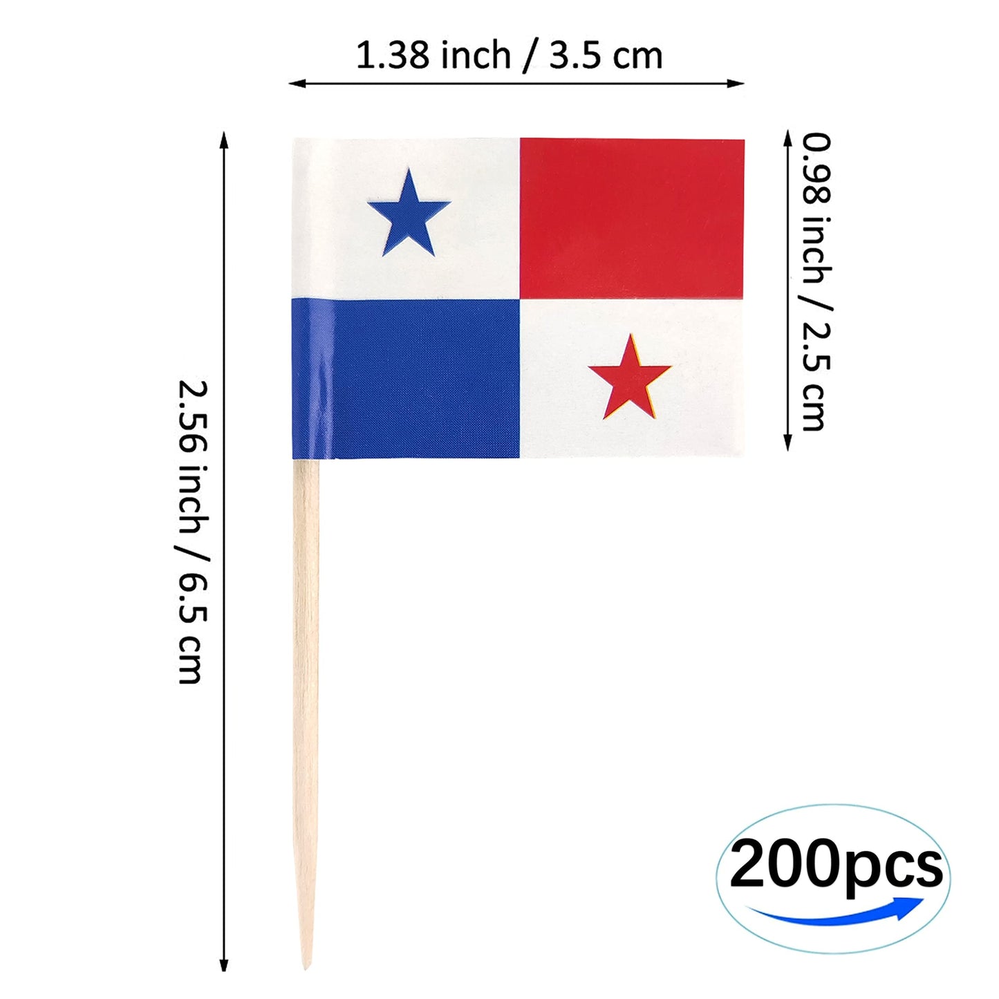 JBCD Mexico Toothpick Flag Mexican Mini Small Cupcake Topper Flags, 200pcs BST220