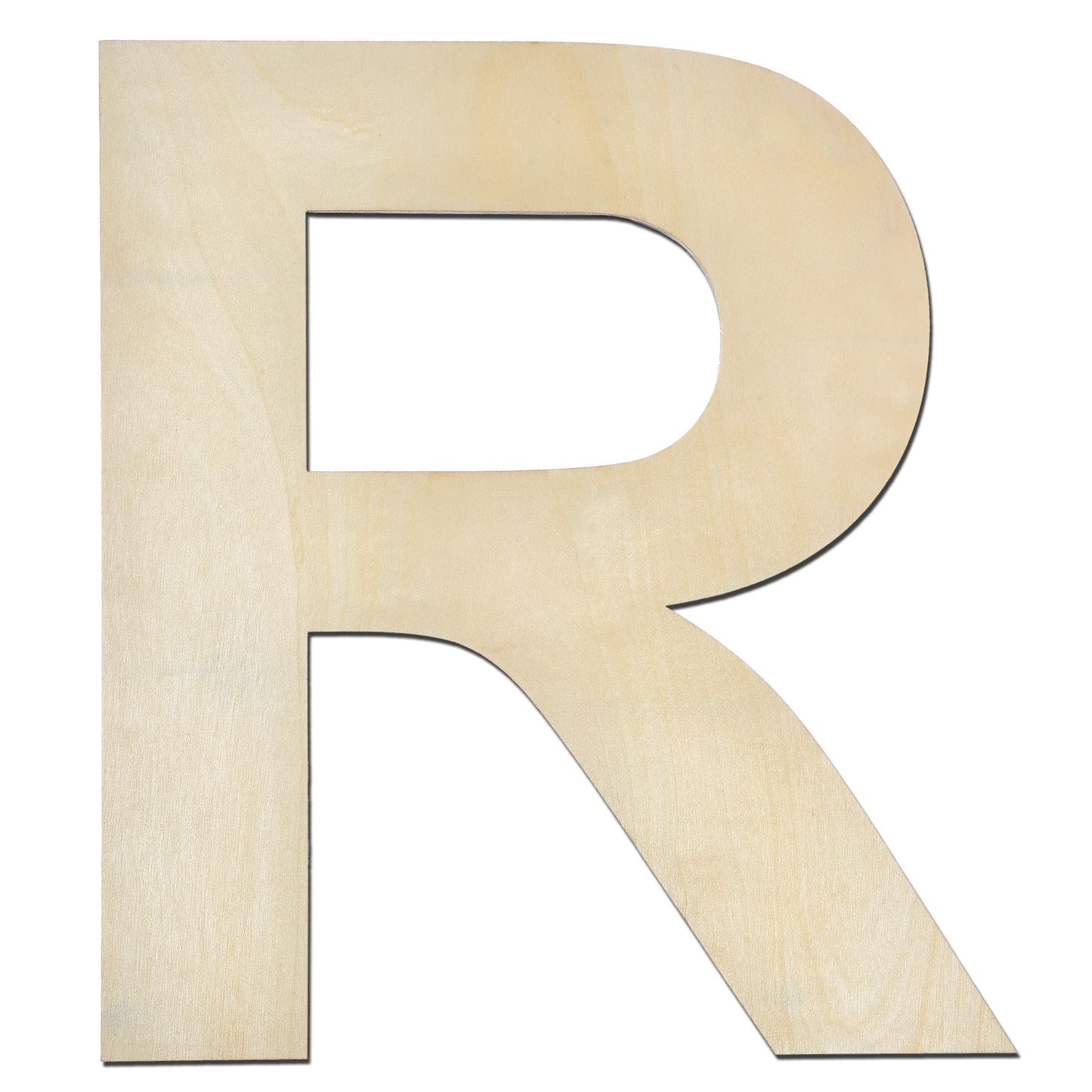 12 Inch Wooden Letter X, 1/4 Inch Thick Large Unfinished Wood Letter for Home Wall Decor, DIY Crafts BST220