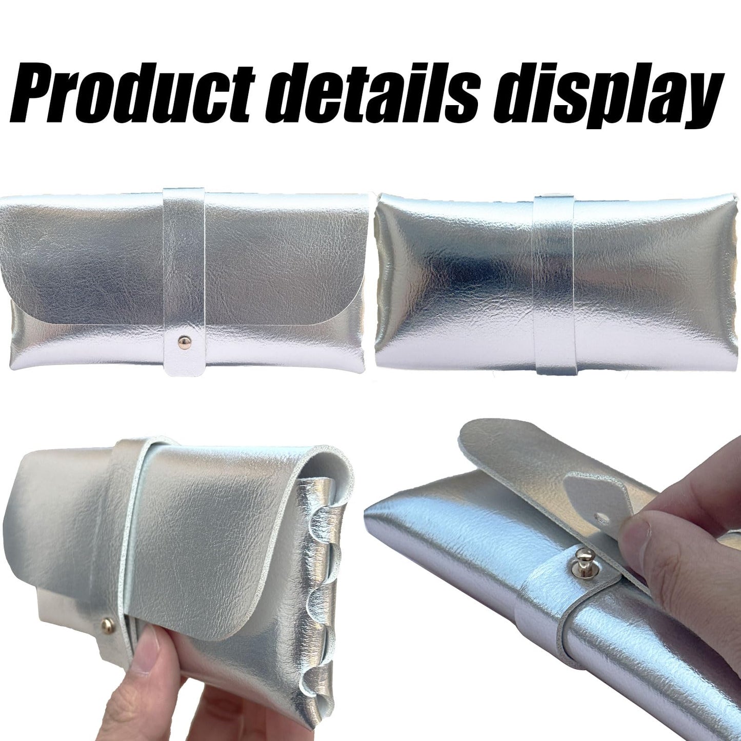 Glasses storage bag Travel sunglasses myopia glasses storage bag Fashion leather storage bag WN420
