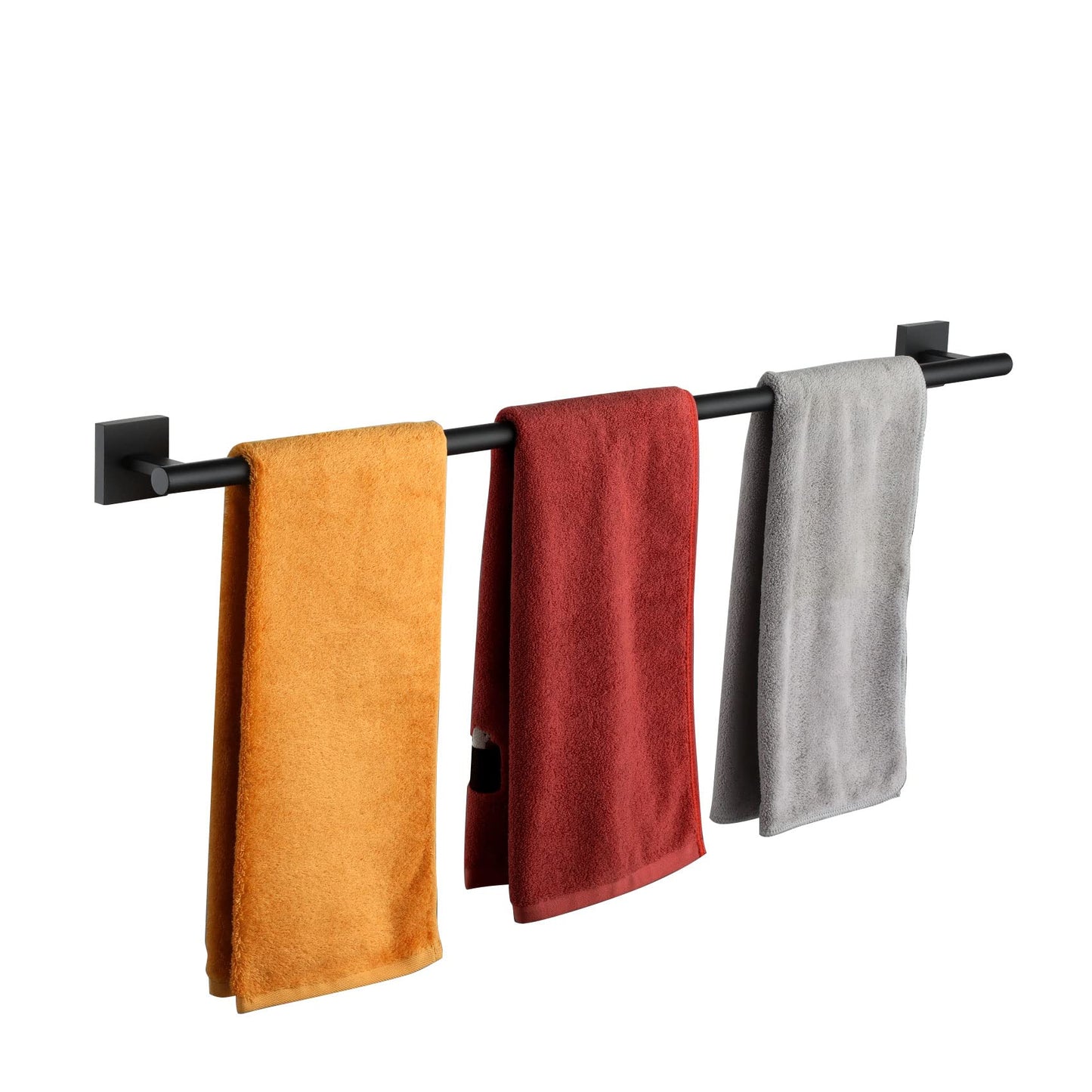 KOKOSIRI Bathroom Towel Bars 16 Inch Towel Rail Matte Black 40CM Hand Towel Holder for Bath Kitchen Wall Stainless Steel B4005BK-L16 BST202