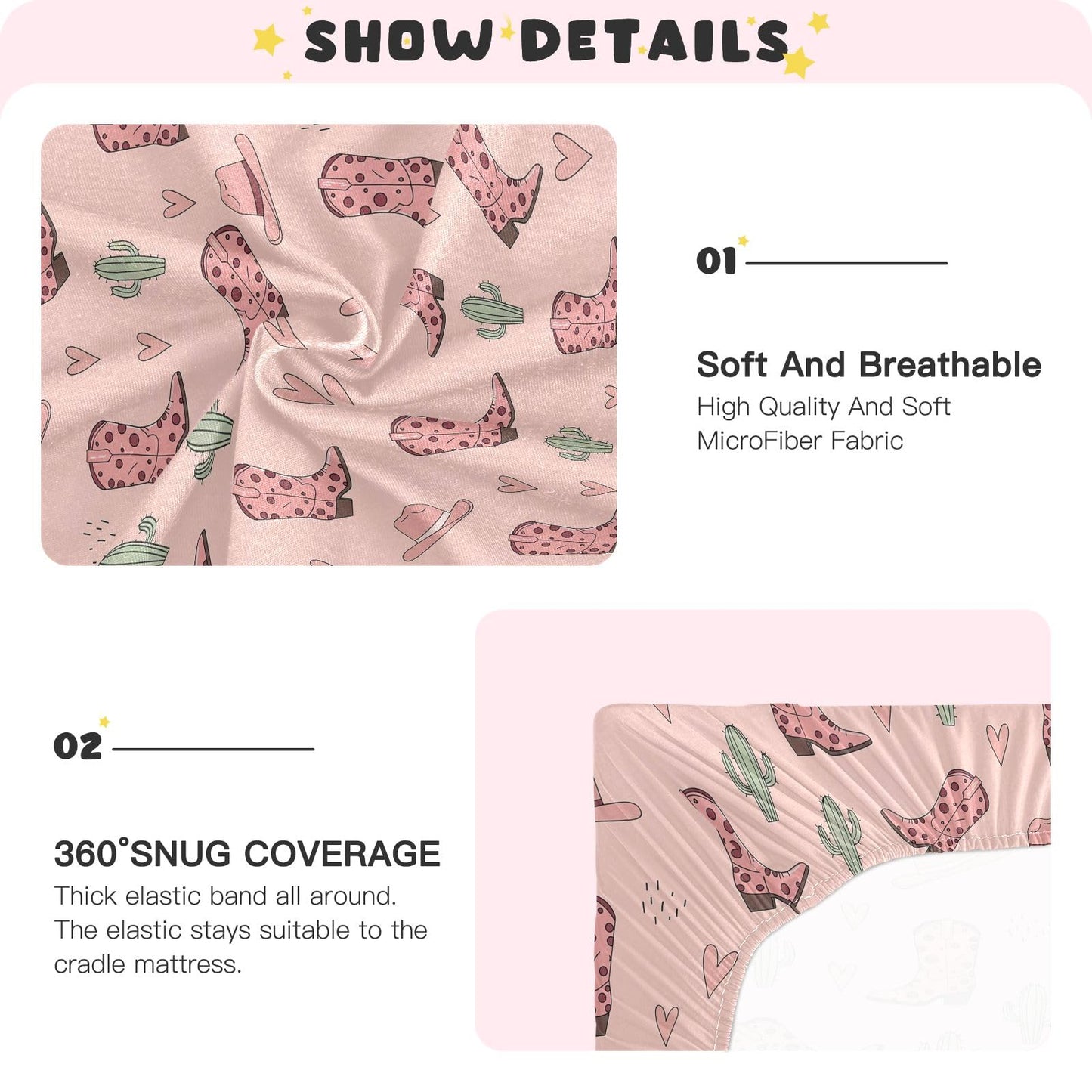 VIGTRO Vintage Duck Hunter Baby Crib Sheets for Boys Girls, Breathable Soft Fitted Crib Playard Sheets Baby Mattress Sheet, M 52x28x9in BST220