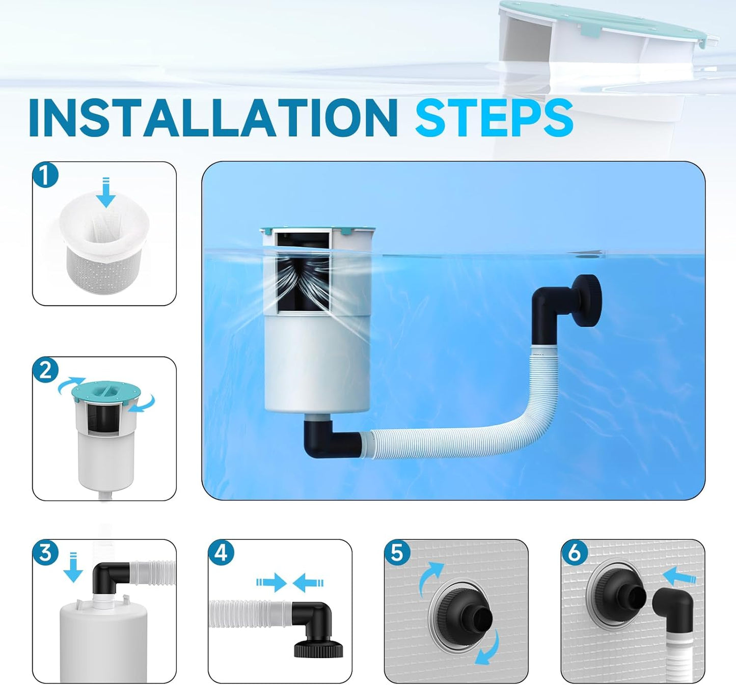 JJ JIANJIN Above Ground Pool Skimmer 93