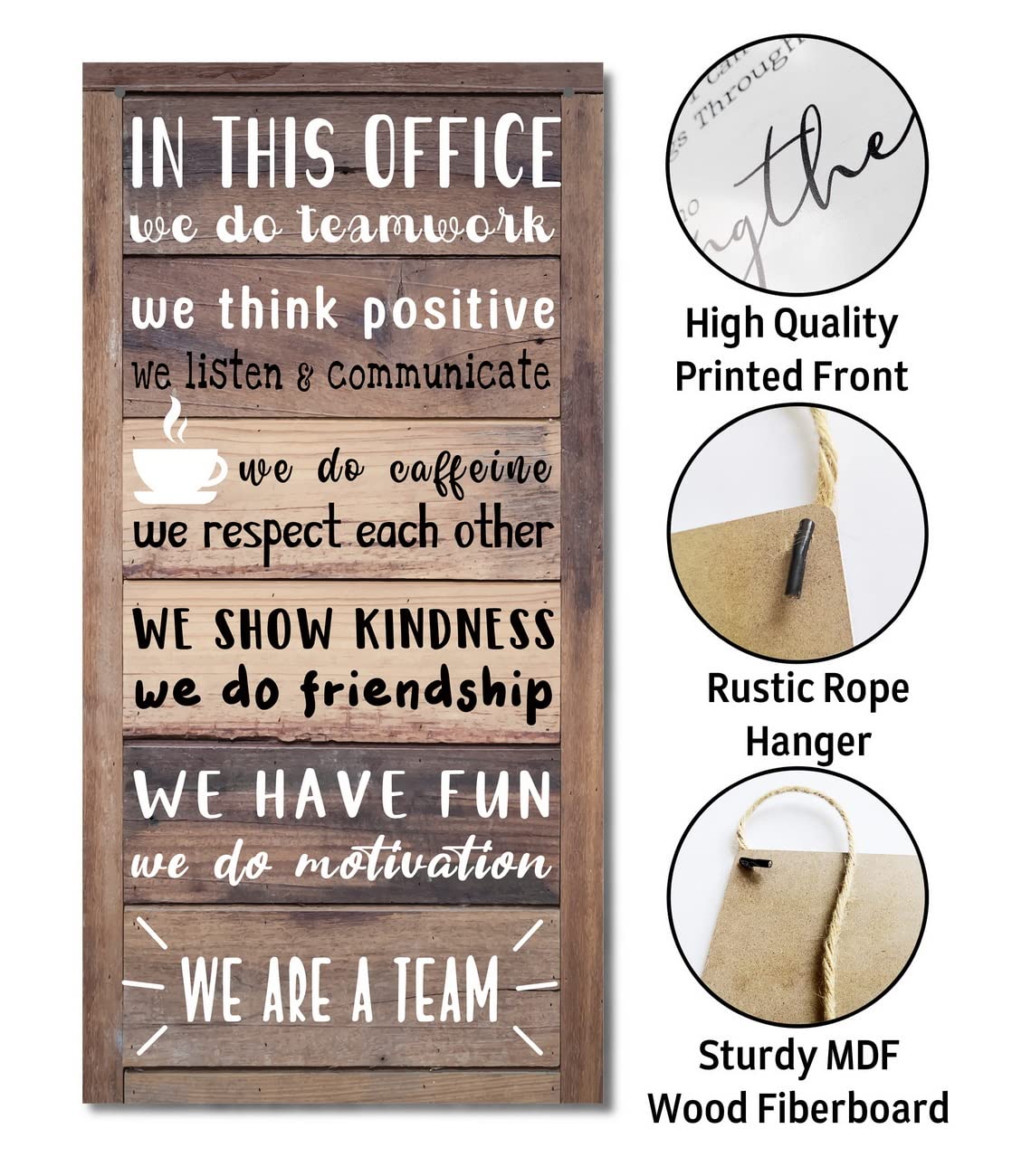Rustic & Funny Bathroom Signs - Western & Farmhouse Bathroom Rules Wall Decor E1 BST202