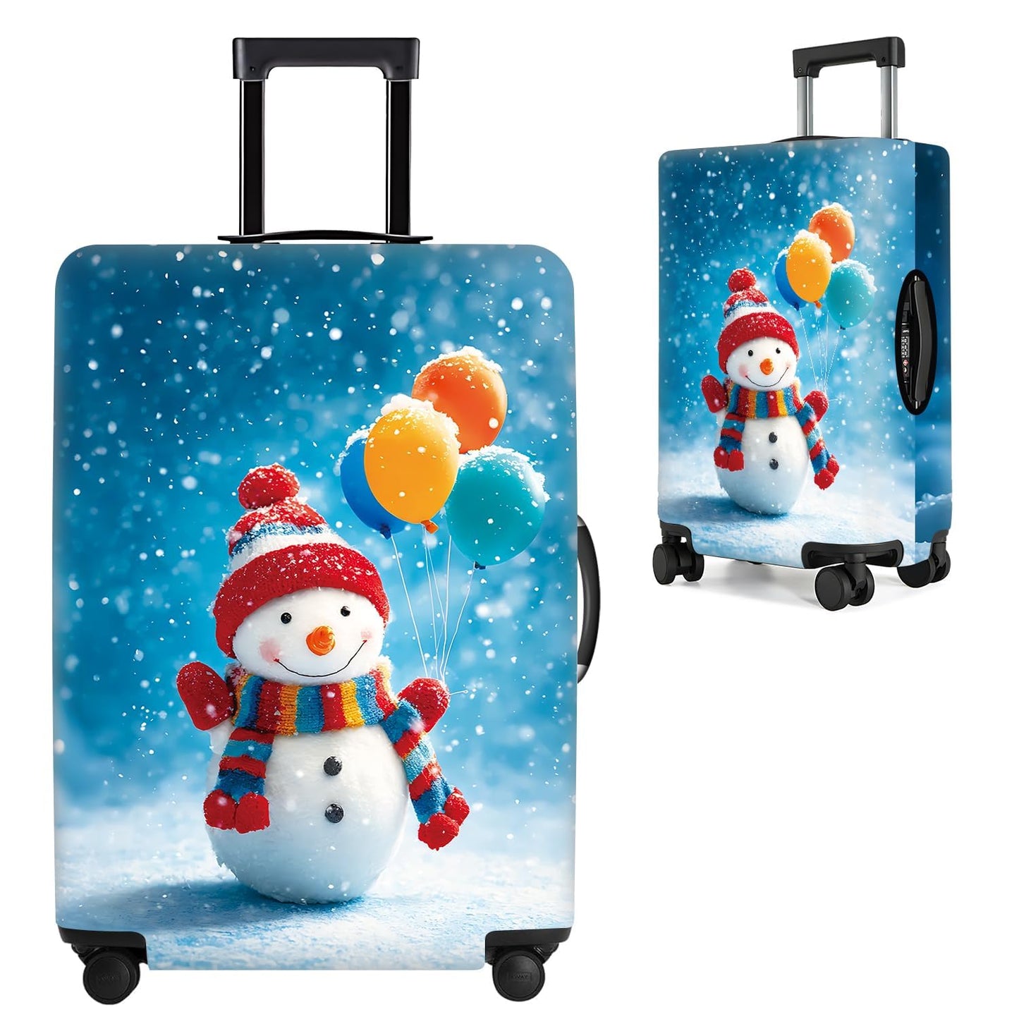 Colorful Abstract Art Luggage Cover – Vibrant Woman Face Design Suitcase Protector – Fits 32 to 34 Inch Travel Luggage,XL BST202