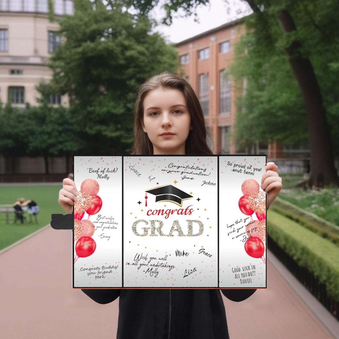 SIHPTO Graduation Guest Book 2026 College Graduation Party Decorations,Red Graduation Signature Book,Class of 2026 Congrats Grad Guest Book Alternative, Graduation Gifts for Her Him BST326L
