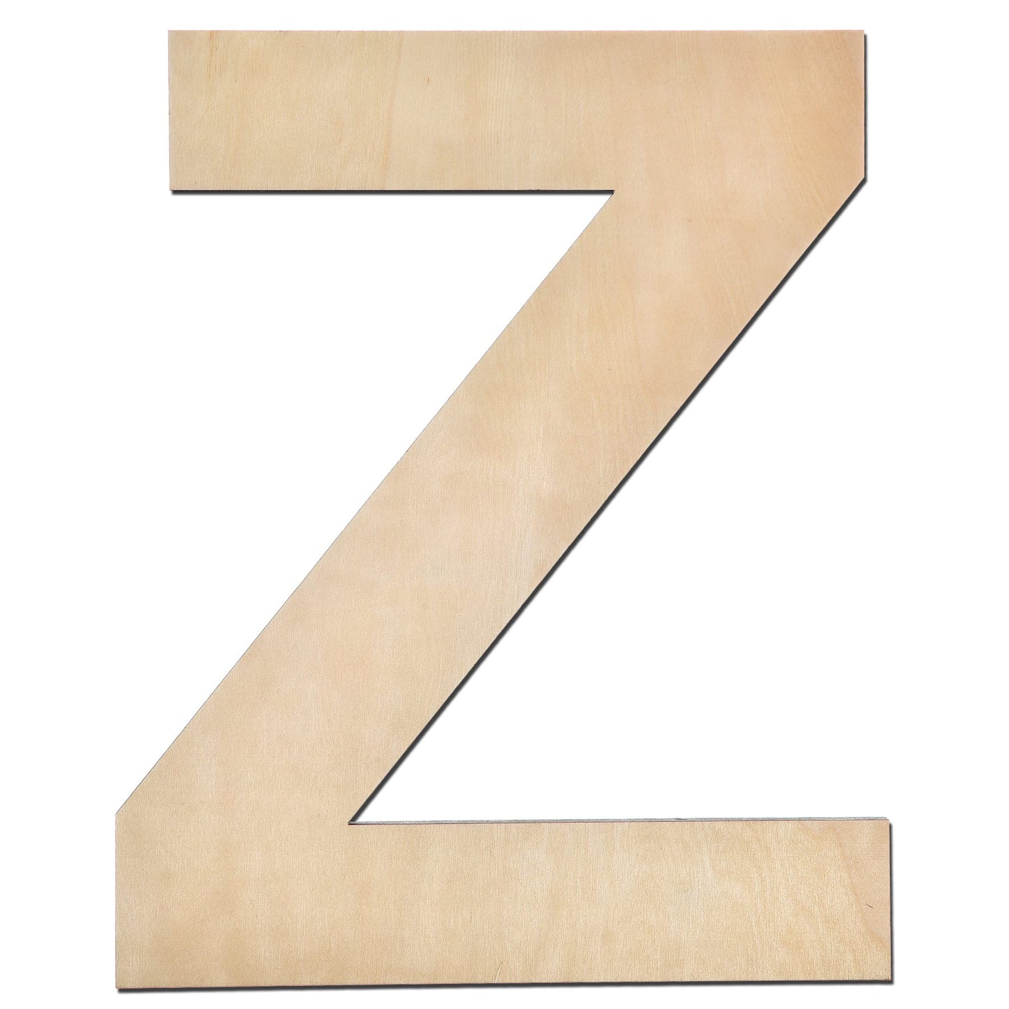 12 Inch Wooden Letter X, 1/4 Inch Thick Large Unfinished Wood Letter for Home Wall Decor, DIY Crafts BST220