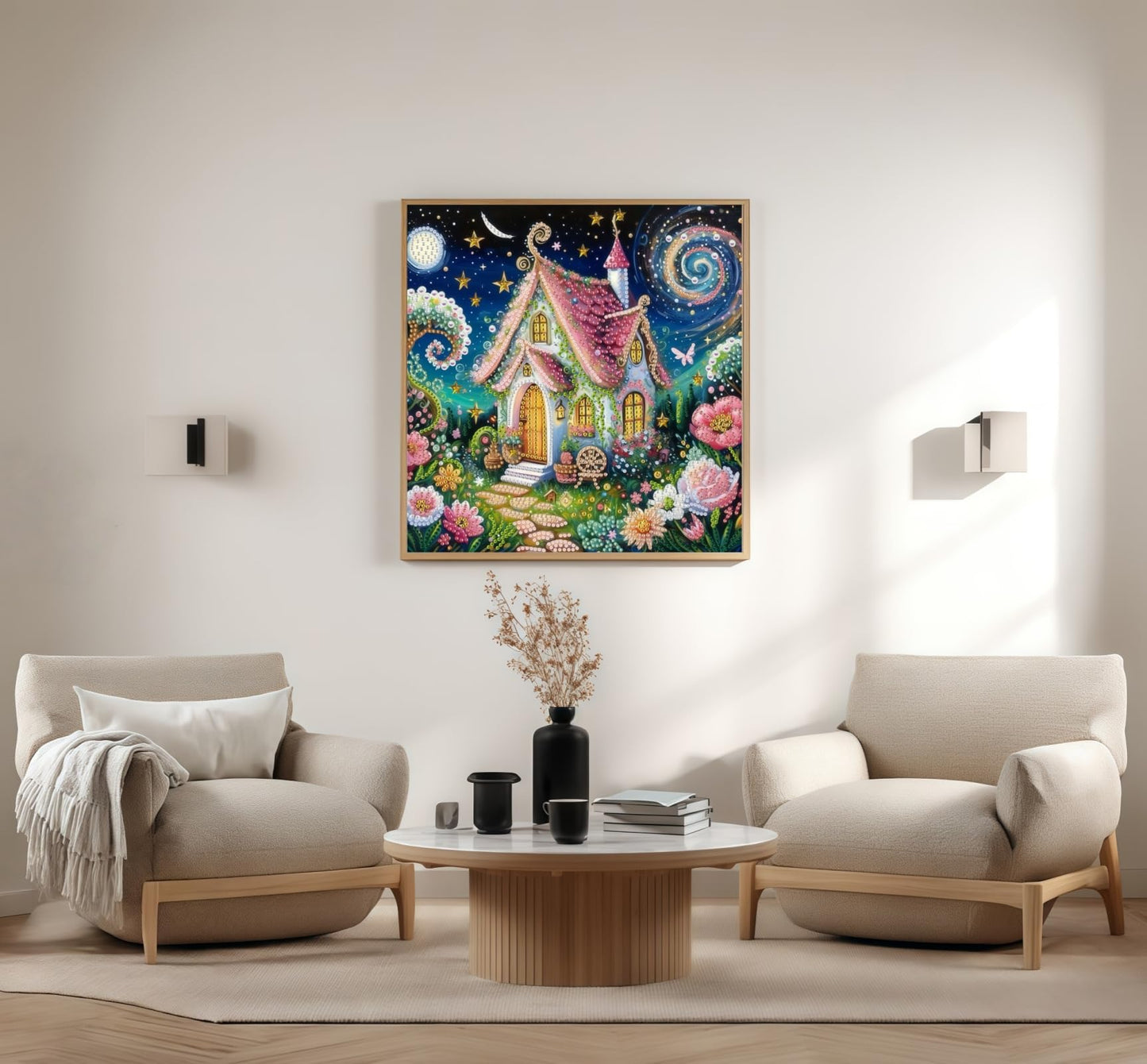 ArtIgle 5D Diamond Painting Kits for Adults, Ancient Sphinx Full Round Drills Gem Diamond Dots, Diamond Dot Art for Adults Beginners Clearance Home Wall Art Decor, 13.78 X 13.78 inch BST220