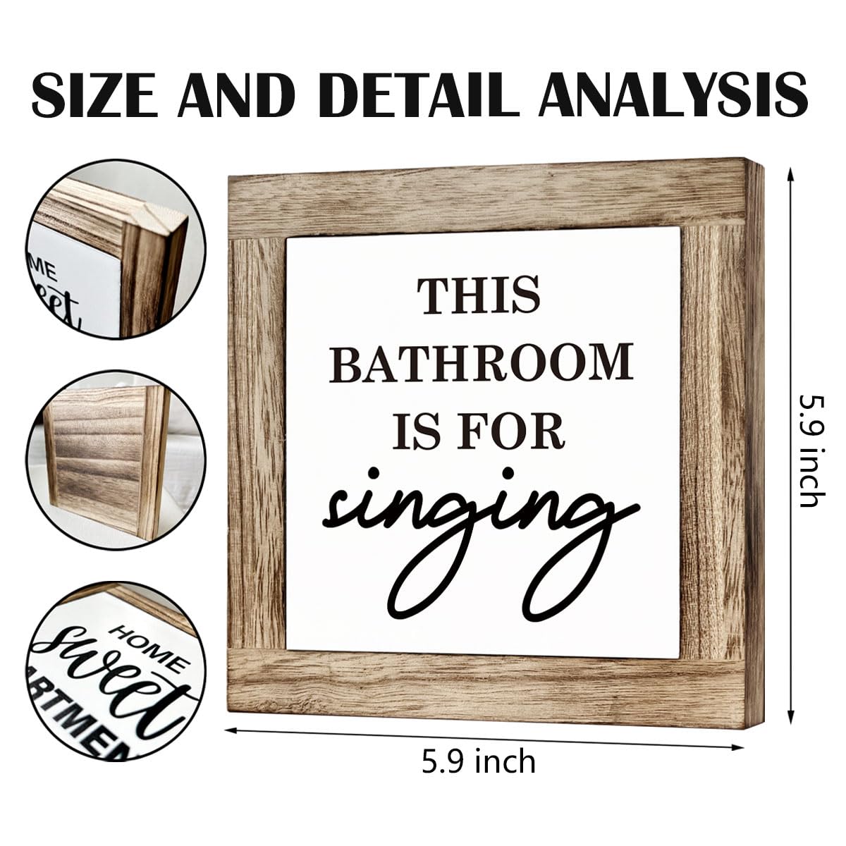 Bathroom Decor, Funny Bathroom Decor, Flush the Toilet This is Not Show and Tell, Wooden Box Signs for Home Decor, Bathroom Decor Tabletop, Kids Bathroom Rules Sign Decor, Bathroom Box Sign B6-71 BST202