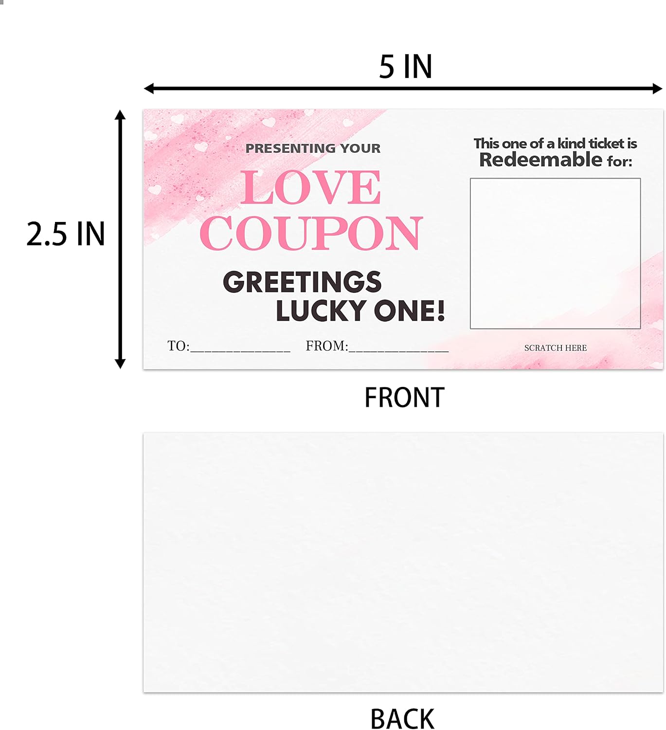 Scratch Valentines Day Card, Love Coupons, Note Off Cards, 20 Pieces Valentine's Anniversary Greeting DIY Valentines, Romantic Gifts for Husband, Wife, Lovers, Kids(A06) WN420