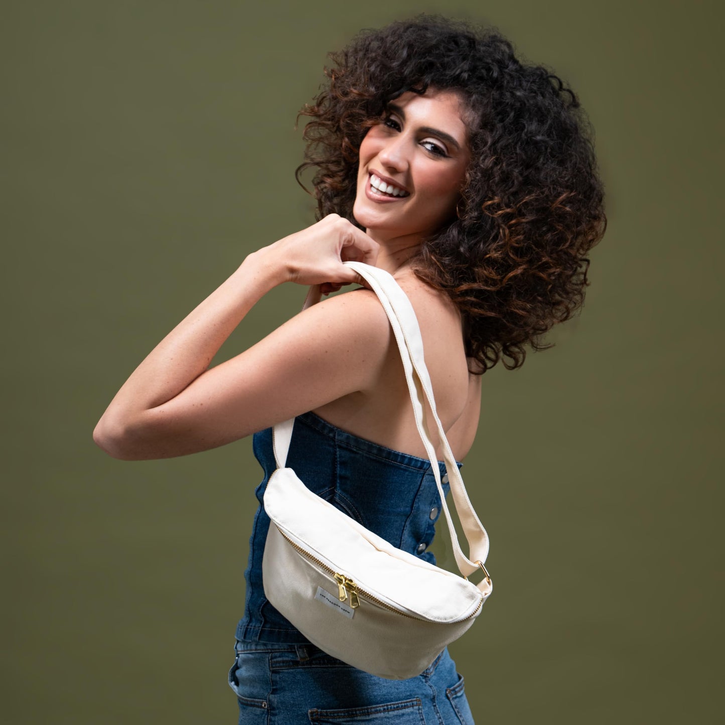 The Peacock Crew Spacious Leopard Print Crossbody Belt Bag in Cotton Canvas – Lightweight Comfortable & Elegant Sling Pouch Travel Safe Design & Daily Use – Dual Zippers Fanny Pack for Men & Women BST220