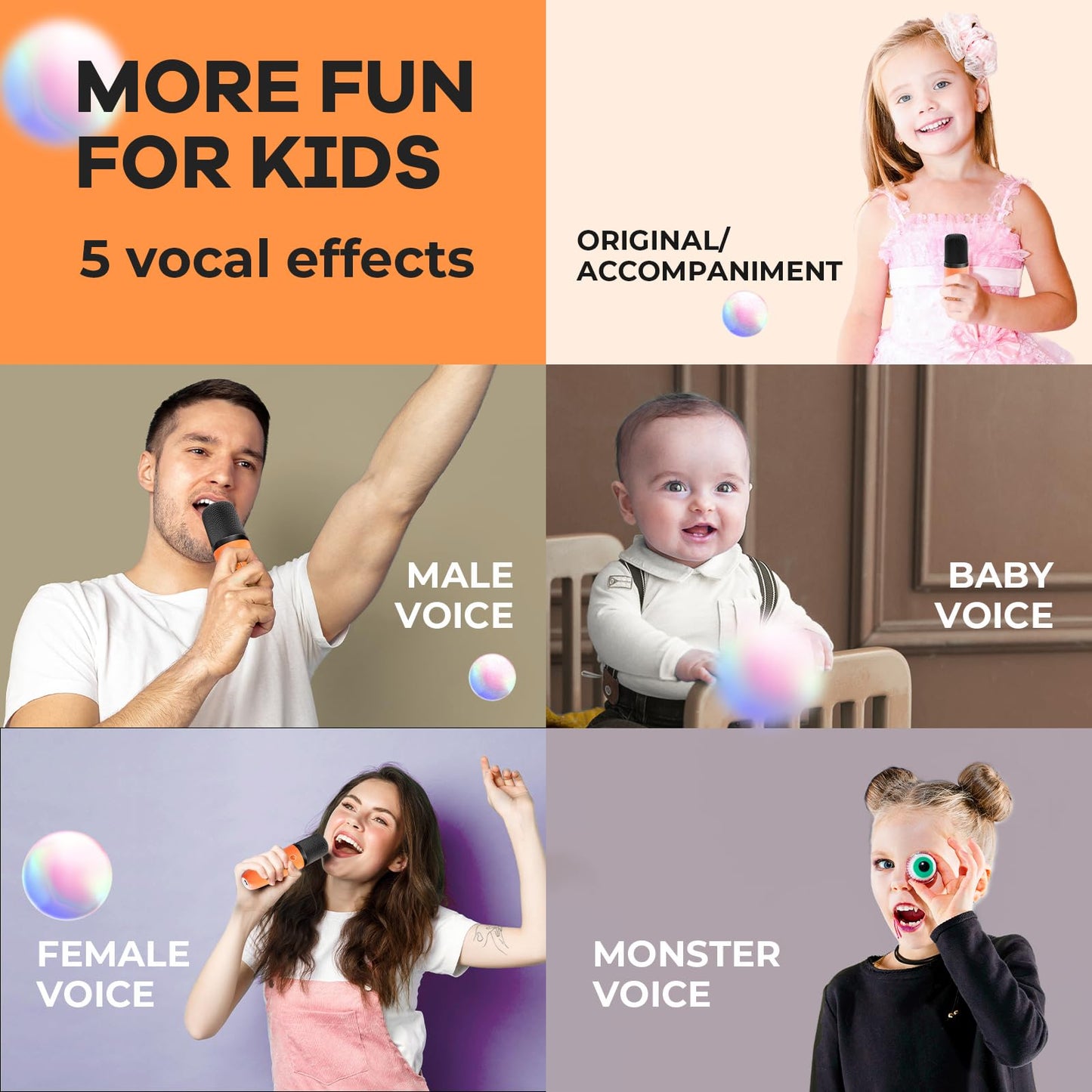 YLL Karaoke Machine for Kids, Portable Mini Speaker with 2 Wireless Microphones, TOP Kids Gifts for Girls Ages 3, 4, 5, 6, 7, 8, 9, 10+ Years Old, 4-12th Birthday Singing Present Toy Party (Purple)