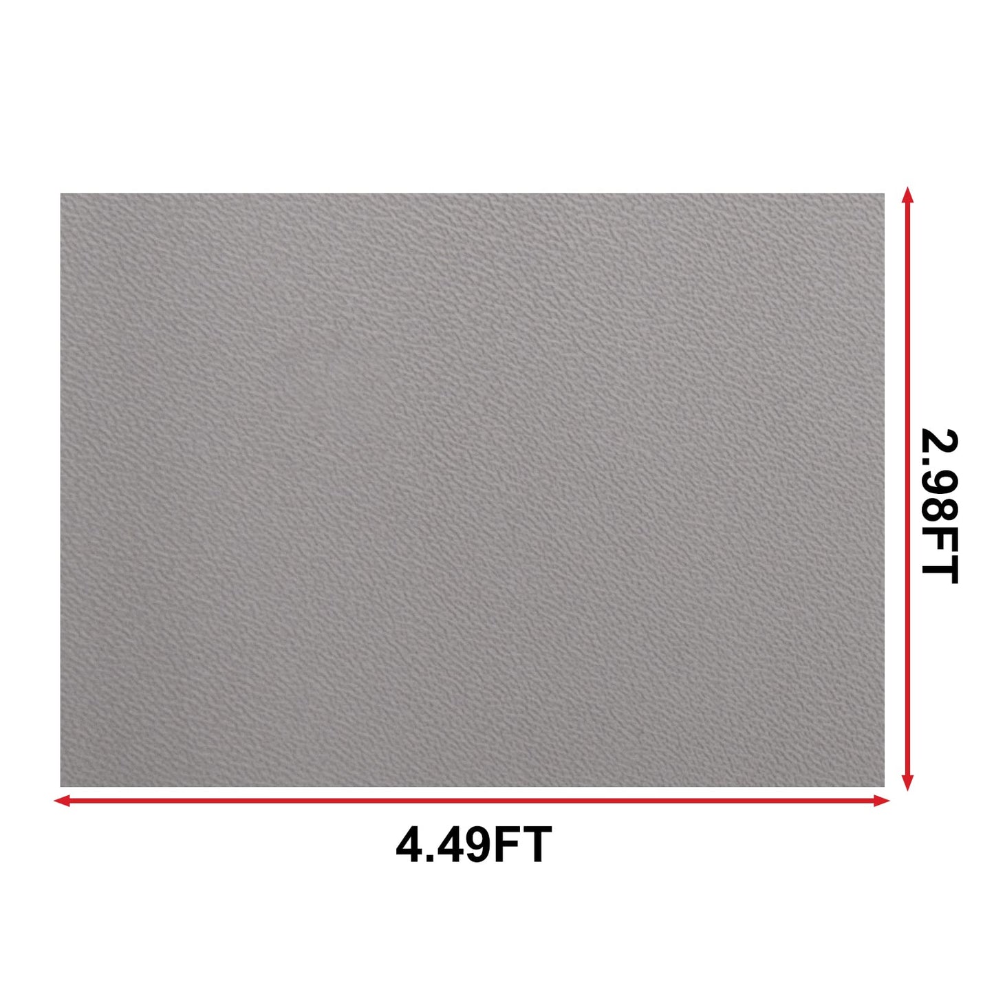 PU Fabric Material 1 Yard 54" x 36" Faux Synthetic Leather Sheets 1.2mm Thick Perfect for Upholstery, DIY Crafts, Hat Making, Hair Crafts Making, Sewing, Shoe Making (Gray) BST220
