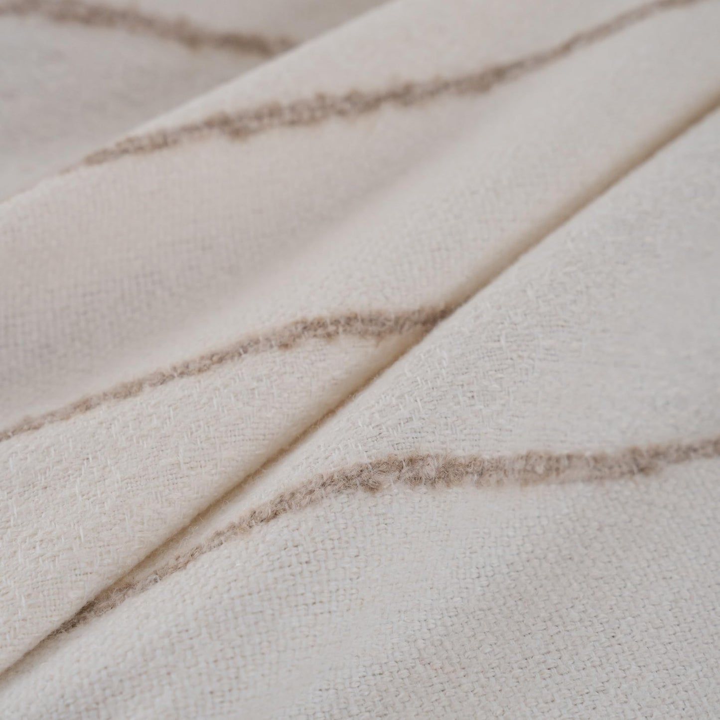 Caflife White Square Tablecloth 55x55 Inch, Cotton Linen Polyester Blend Stripes Table Cloth, Farmhouse Boho Decorative Table Cover for Dining Room Party Buffet Home Kitchen Table Decor BST202
