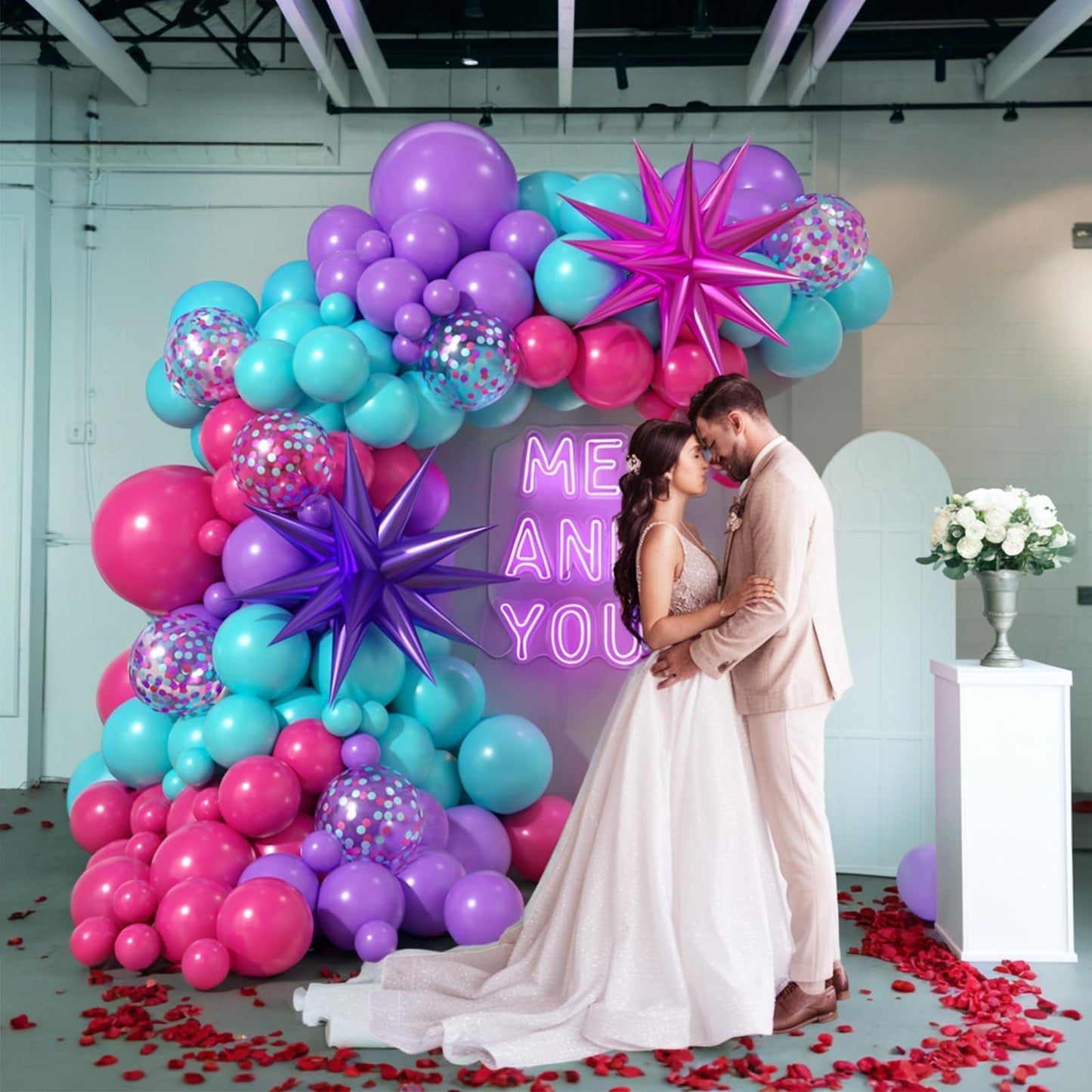 Dusty Green Blue Balloon Arch Kit, Fog Green Dusty Water Blue Beige Ivory Latex Balloons Garland Kit for Women Men Neutral Birthday Wedding Baby Bridal Shower Jungle Safari Party Decorations WN420