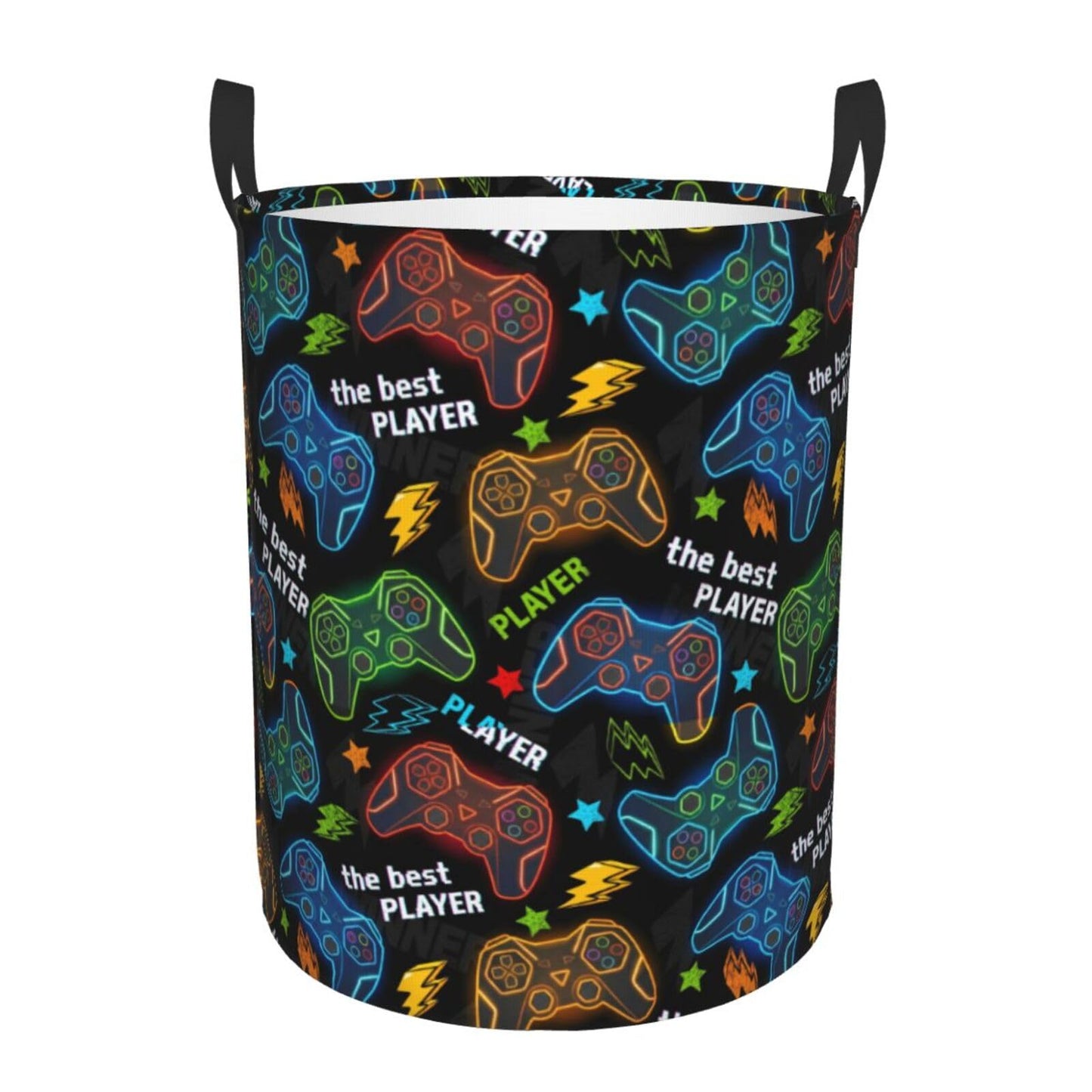 Basketball Round Laundry Hamper Basket Ball Texture Storage Basket Toys Clothes Organizer Bin For Home Bathroom Bedroom Dorm Nursery, 62l BST202