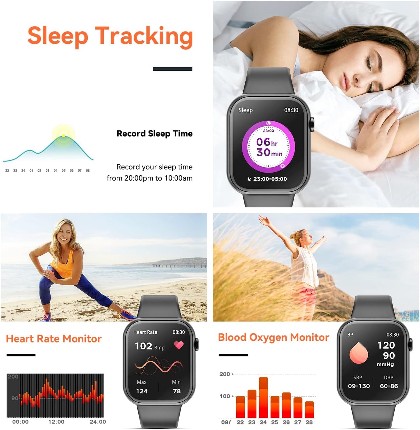Smart Watch 1.85inch Fitness Tracker 43615 89