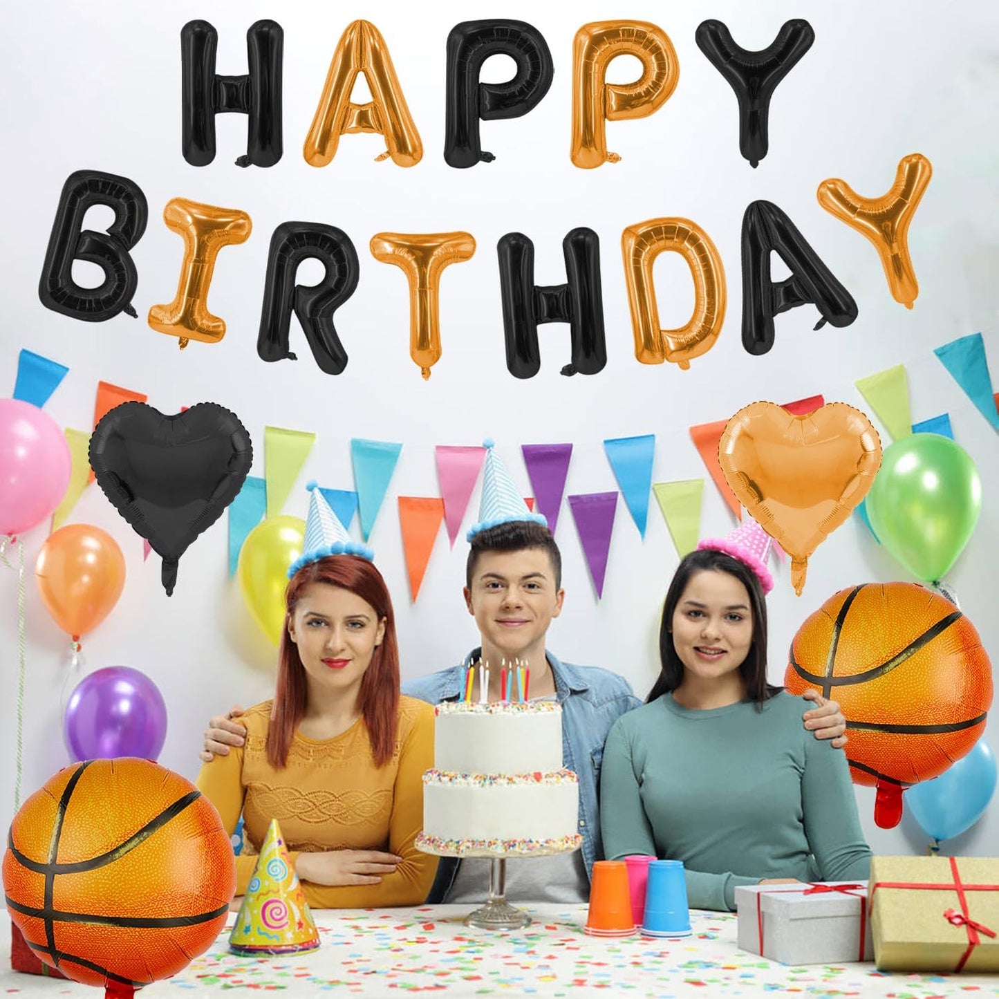Green Happy Birthday Balloons Banner Foil Balloons Letters Banner Balloon for Green Themed Party Decoration Supplies Christmas Birthday Decoration Decor Ballons Arch Kits Party Balloon Set 15pcs BST326L
