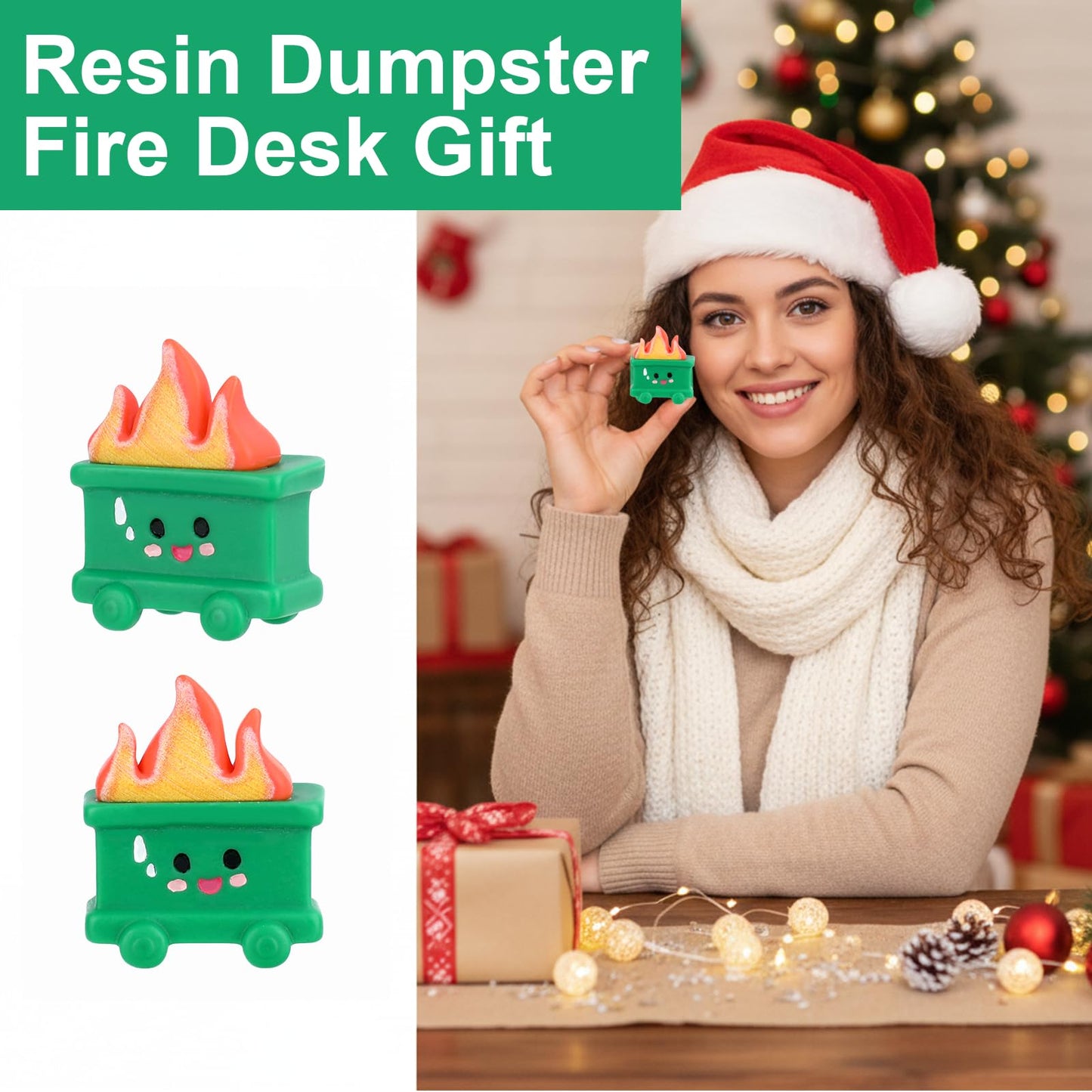 30 Set Dumpster Mini Dumpster Desk Accessories Ornament Employee Appreciation Gifts Resin Trash Shape Funny Office Gifts Fire Desk Decor for Support Graduation Teacher BST220
