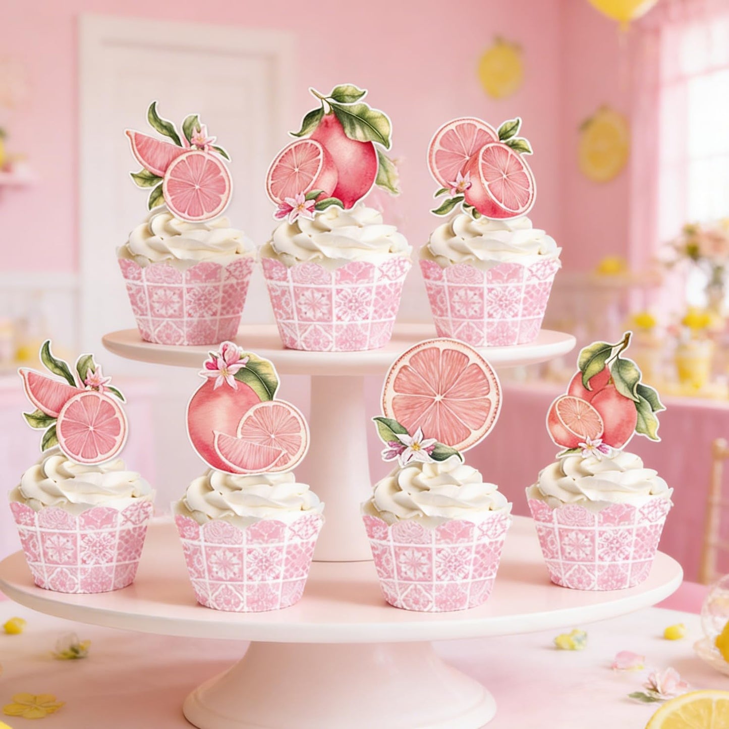 Baseball Birthday Party Decorotions - 24 PCS Ice Cream Drip Baseball Theme Cupcake Toppers, Boys Girls Sports Birthday Party Decorotions Supplies BST326L