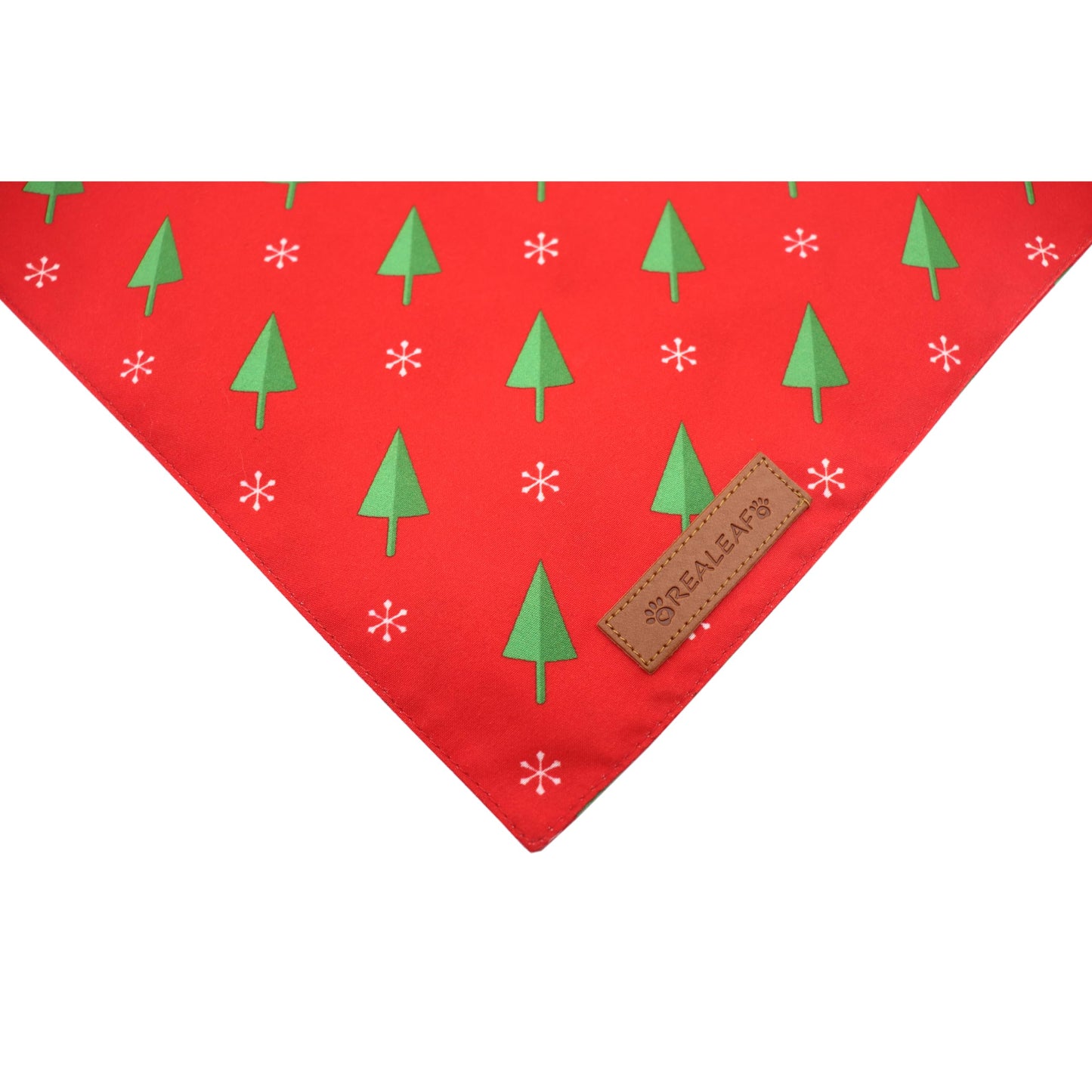 Realeaf Fall Thanksgiving Dog Bandanas 2 Pack, Orange Plaid Pet Scarf for Boy and Girl, Premium Durable Fabric, Holiday Halloween Bandana for Large and Extra Large Dogs (X-Large) WN420