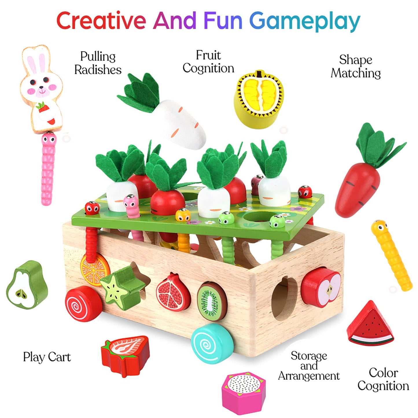 Toddlers Montessori Wooden Educational Toys RD4